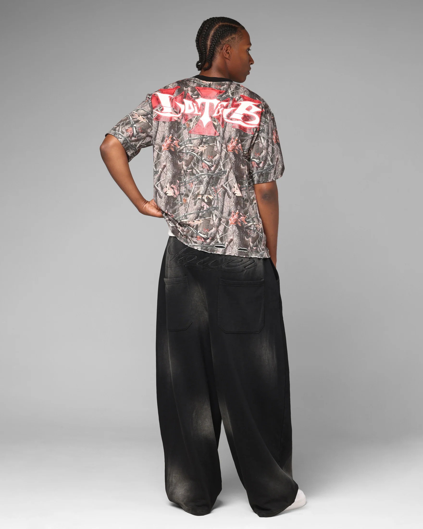 Loiter Holy Fire Premium T-Shirt Real Tree Camo - Image 3