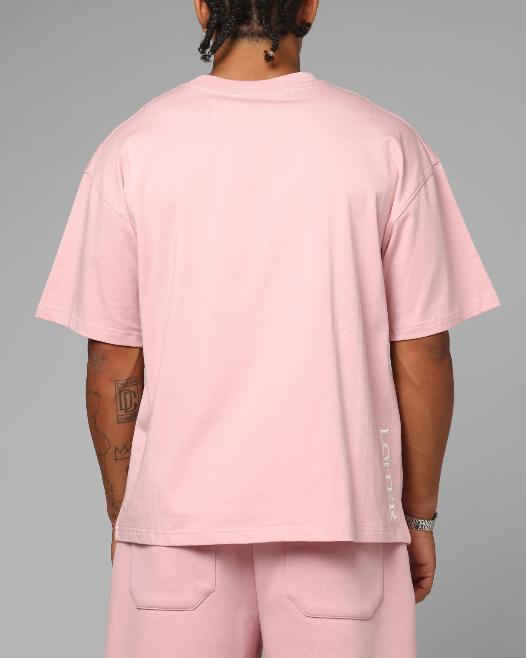 Loiter Hybrid Premium T-Shirt Dusty Pink - Image 3
