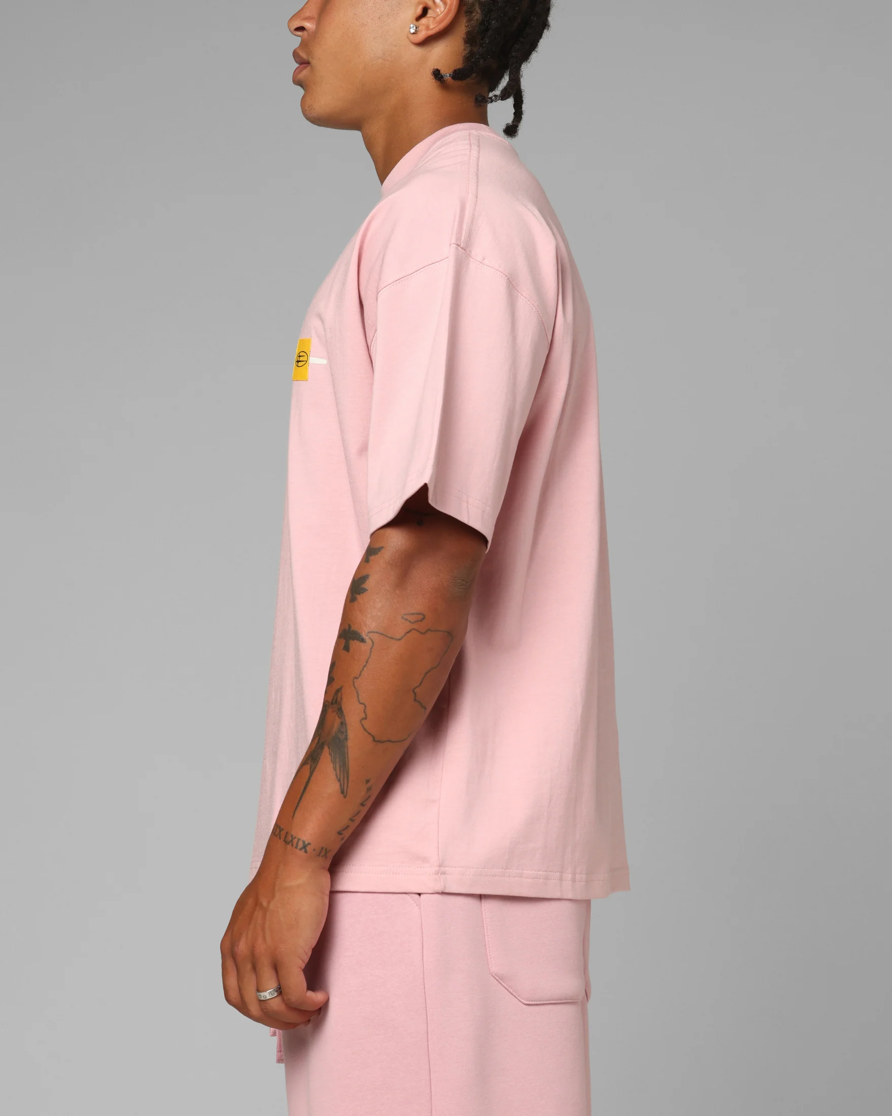 Loiter Hybrid Premium T-Shirt Dusty Pink - Image 5