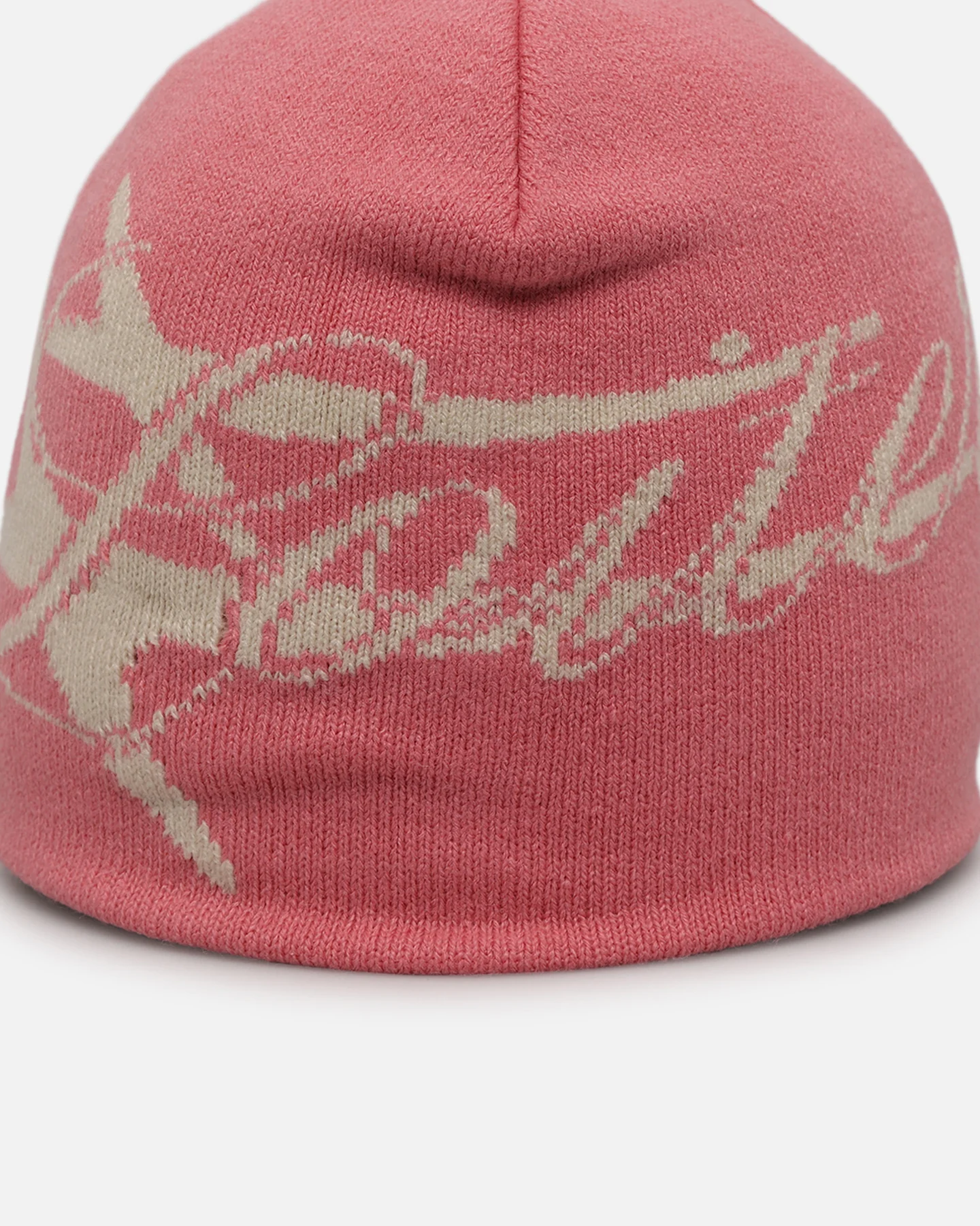Loiter Hybrid Skull Knit Beanie Pink - Image 6