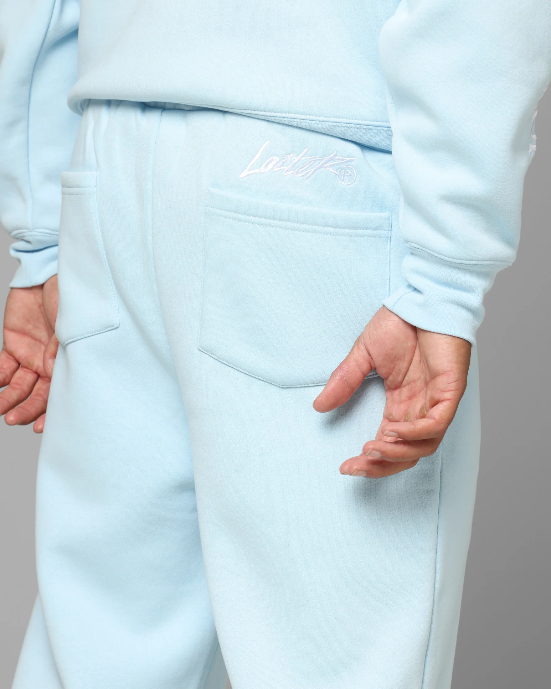 Loiter Hybrid Sweatpants Light Blue - Image 4