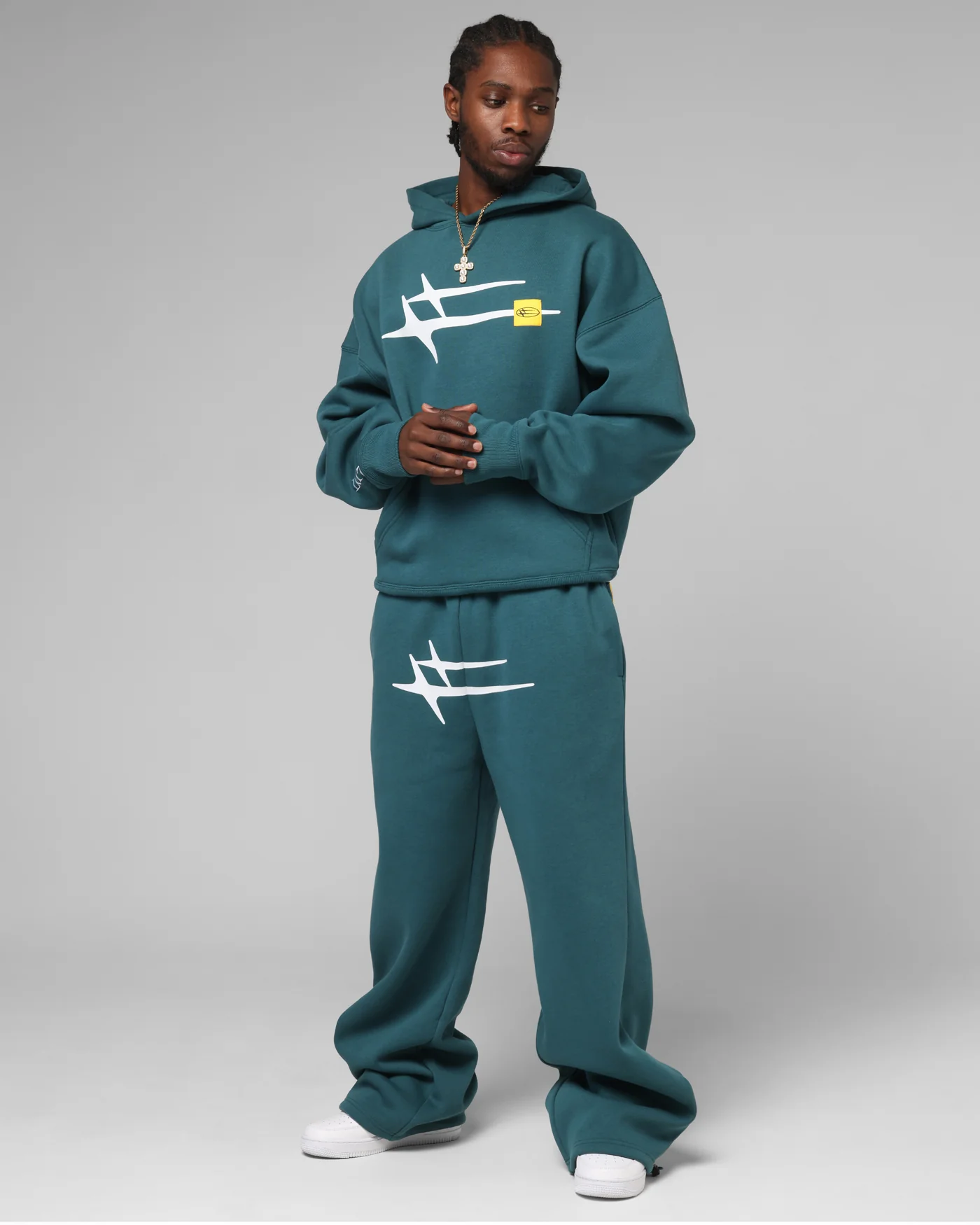 Loiter Hybrid Sweatpants Teal - Image 2