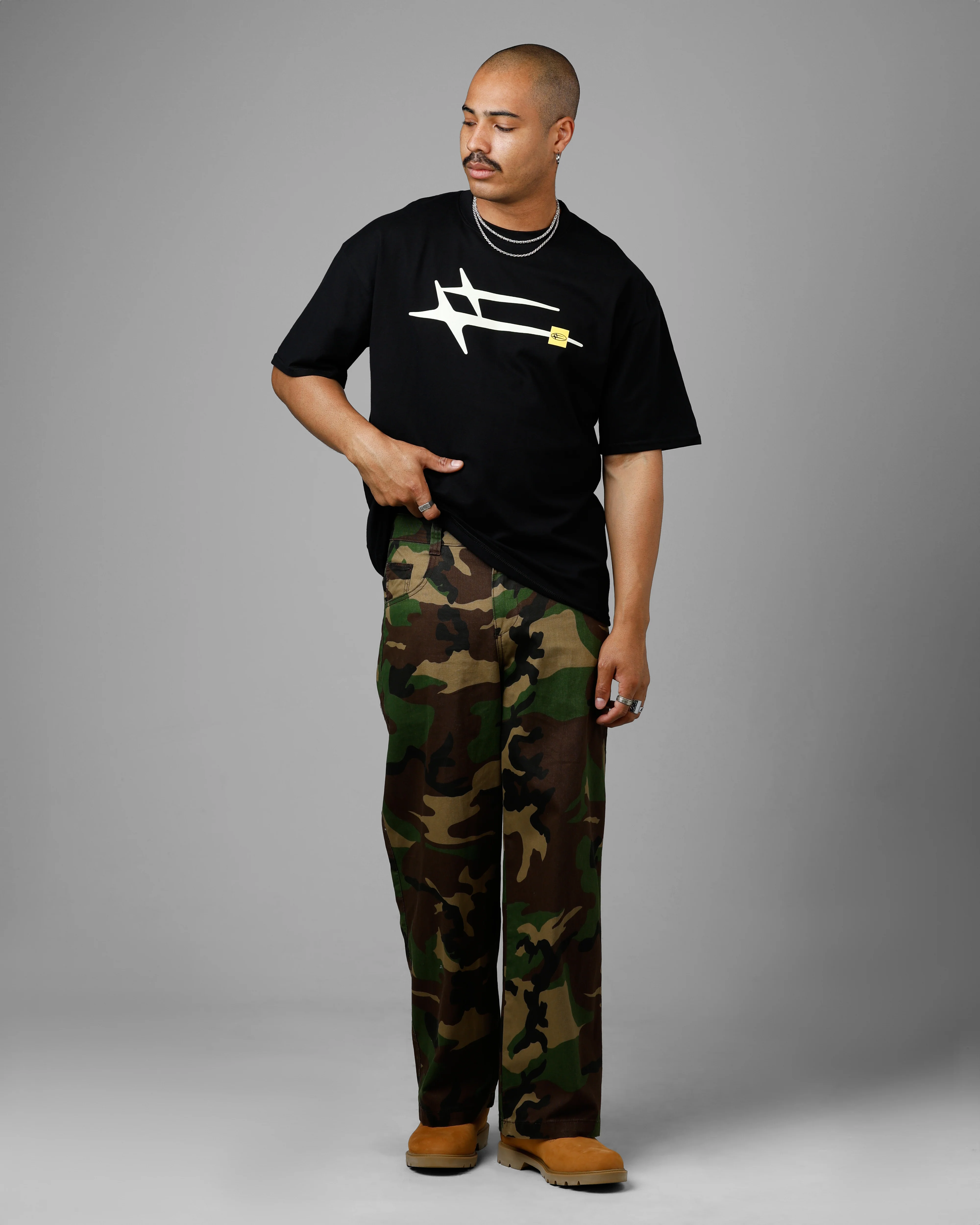 Loiter Hybrid T-Shirt Black - Image 3