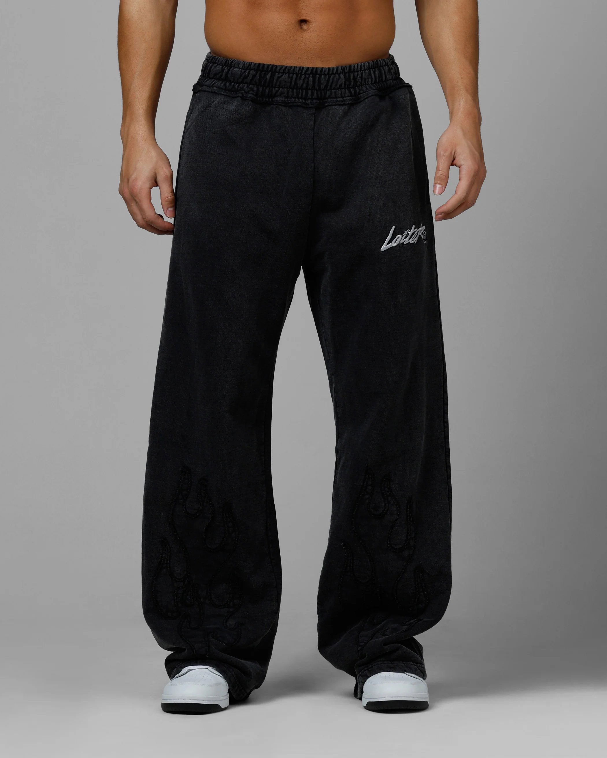 Loiter Inferno Sweatpants Washed Black - Image 6