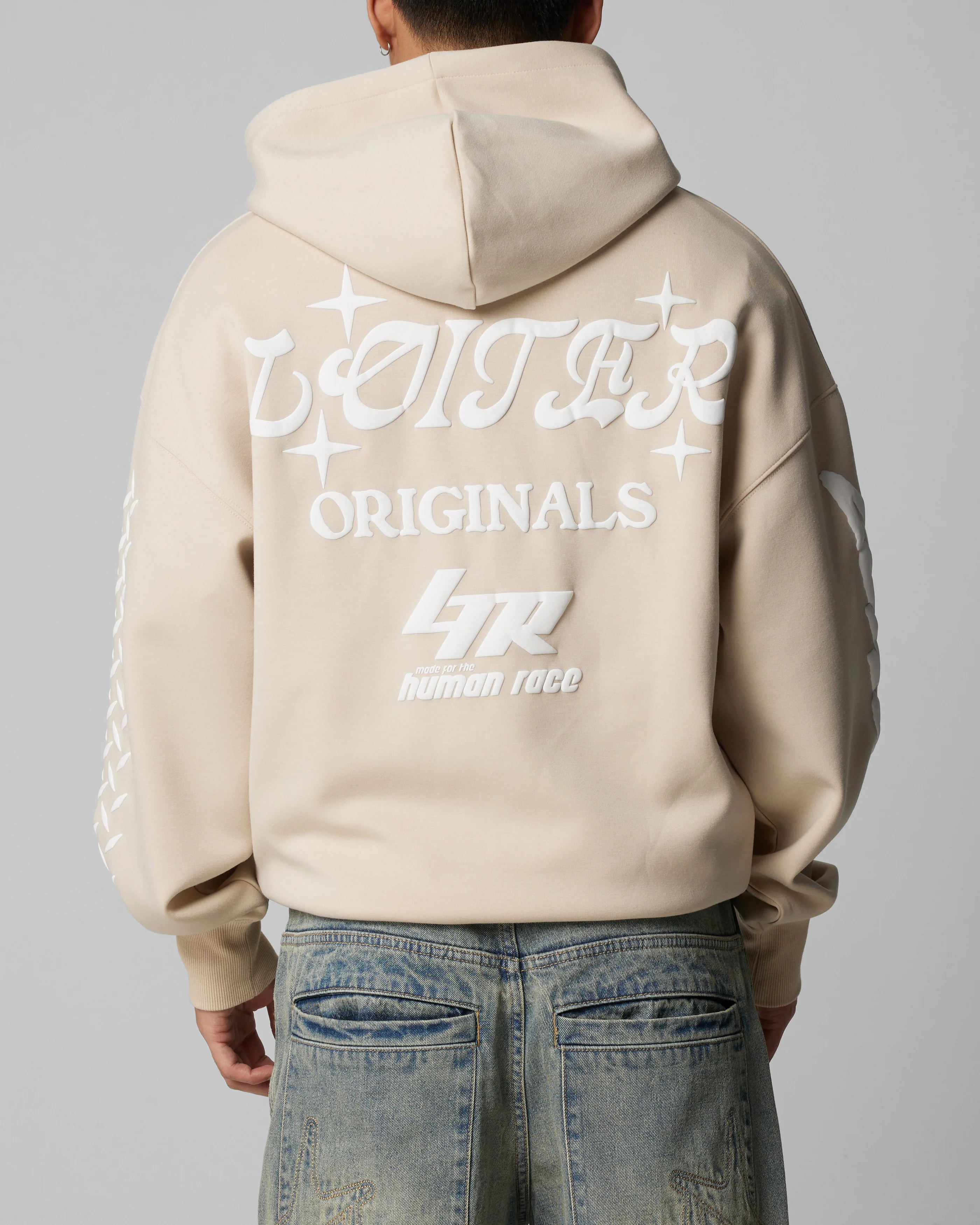 Loiter Instinct Hoodie Beige - Image 2