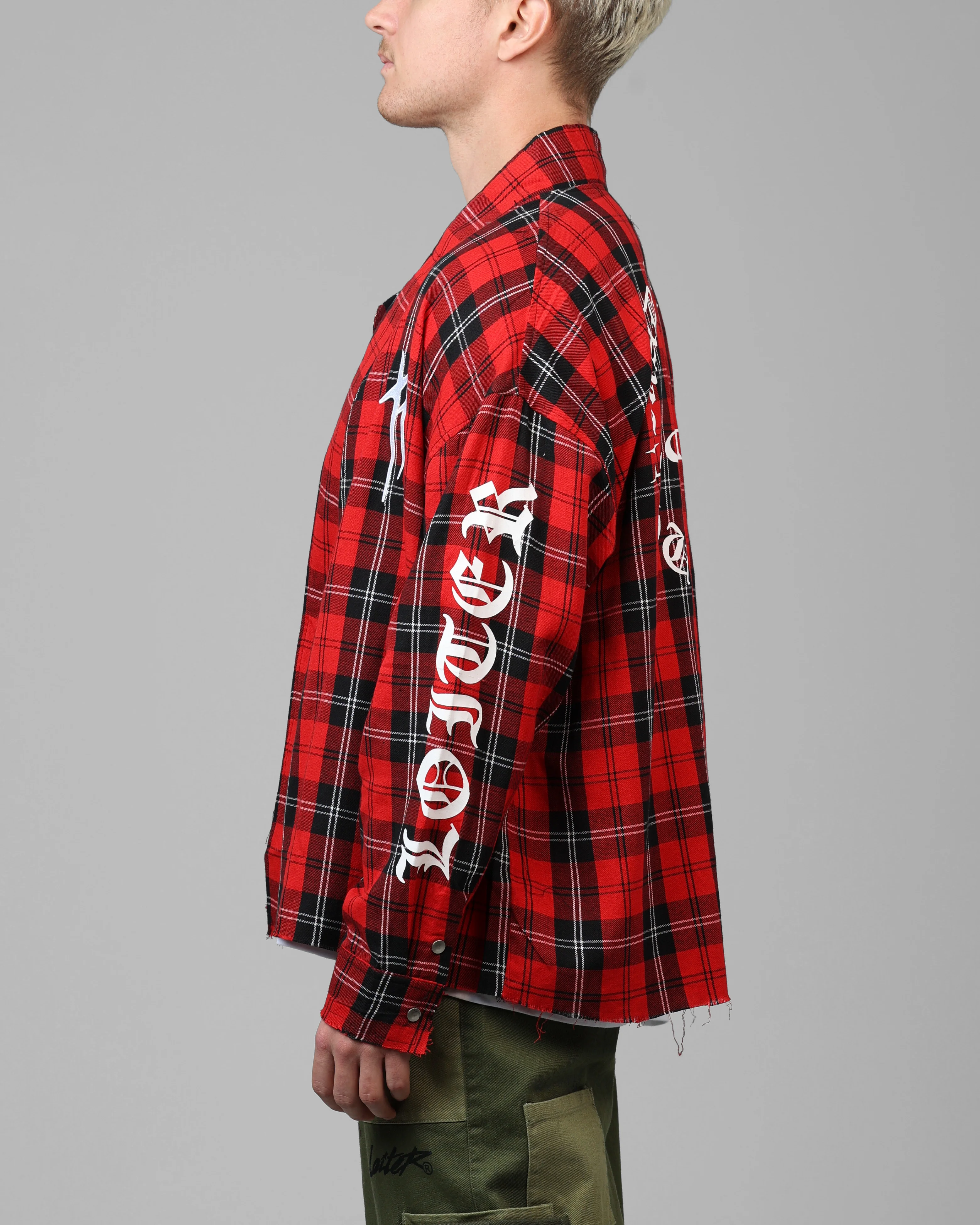 Loiter Kimono Flannel Red - Image 5
