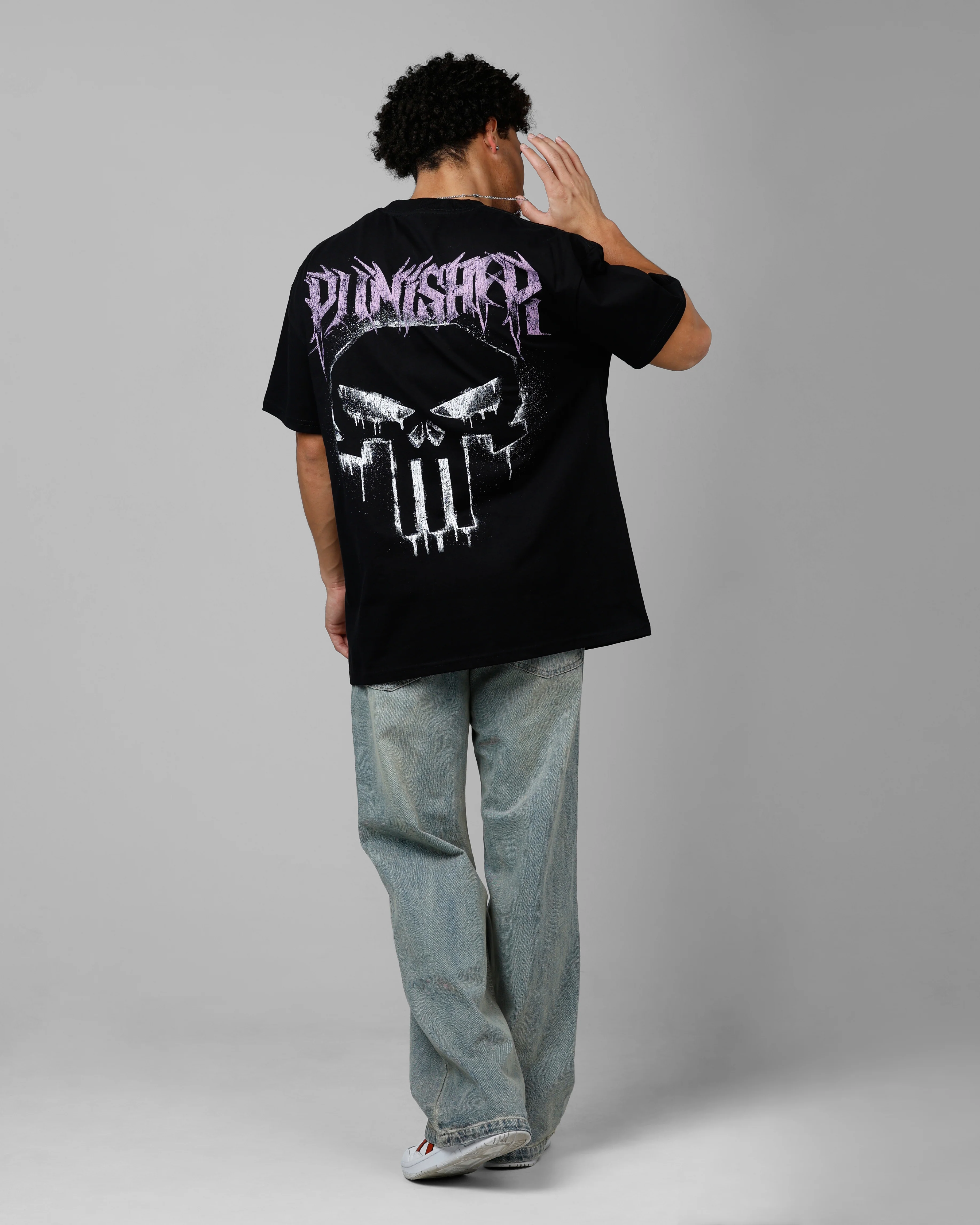 Loiter Marvel The Punisher Heavyweight T-Shirt Black - Image 6