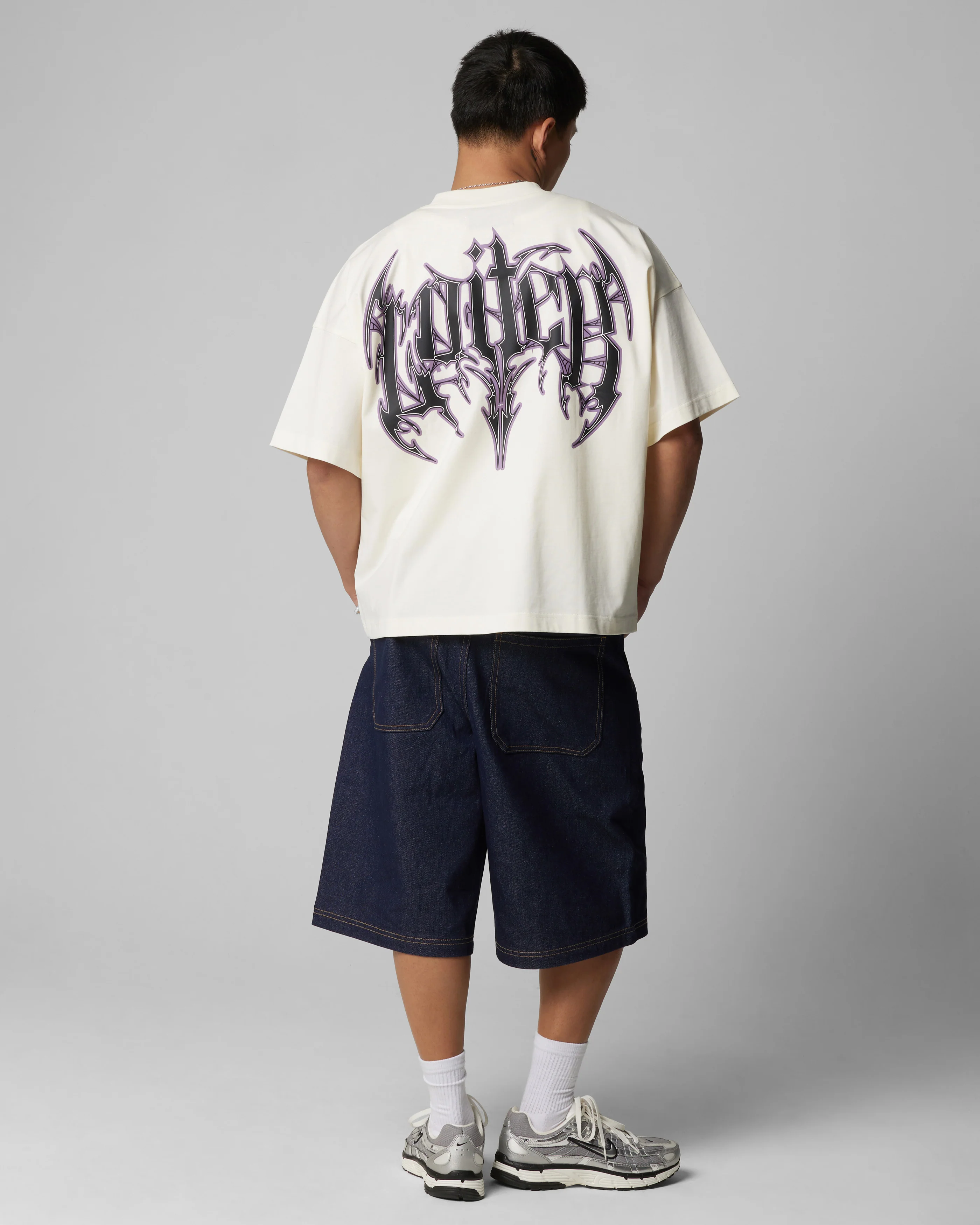 Loiter Metal Boxy T-Shirt Off White - Image 3