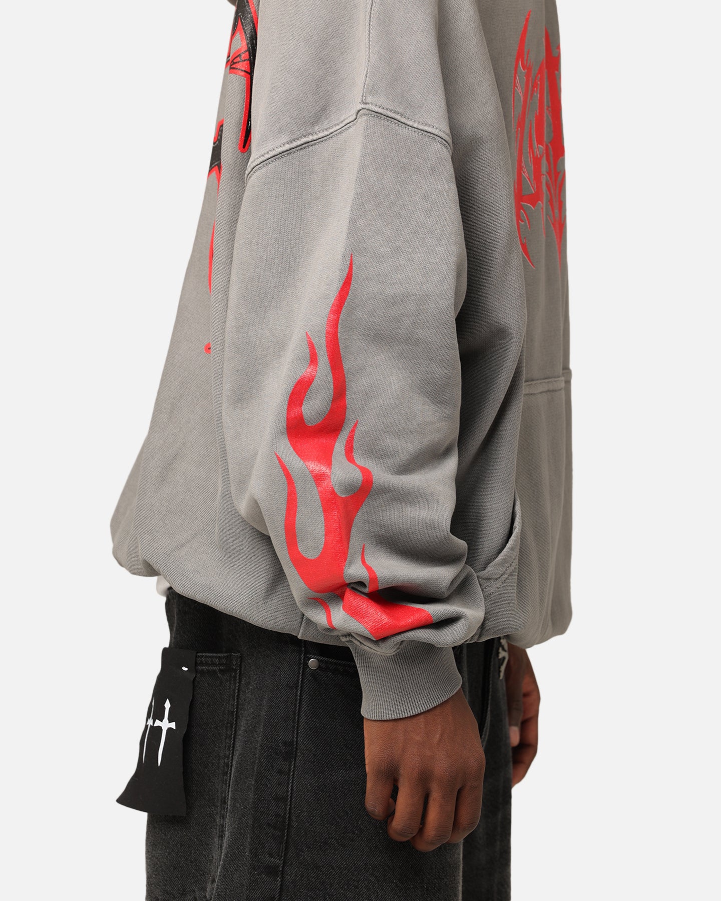 Loiter Metal Hoodie Washed Charcoal - Image 8