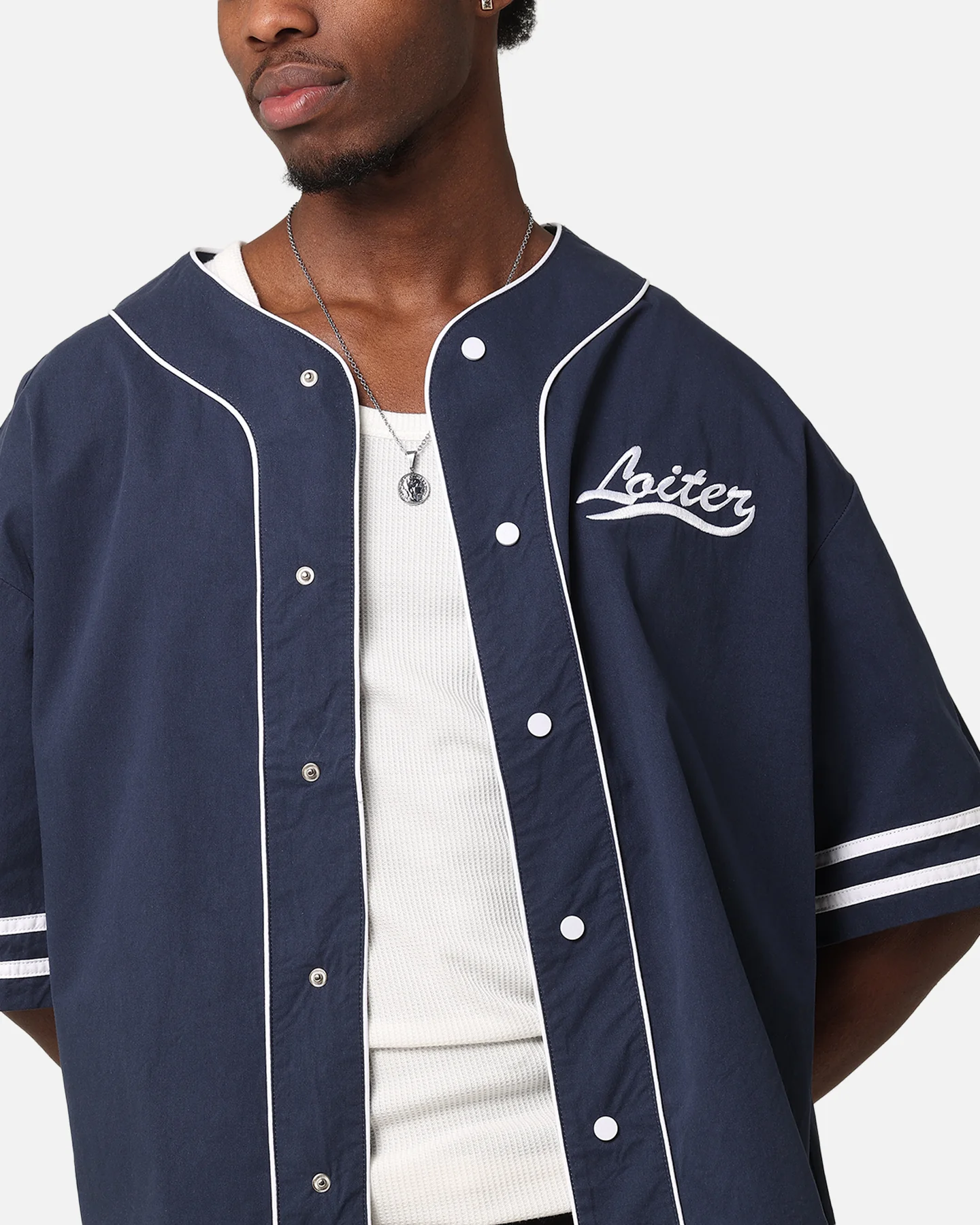 Loiter Outfield Jersey Navy - Image 8