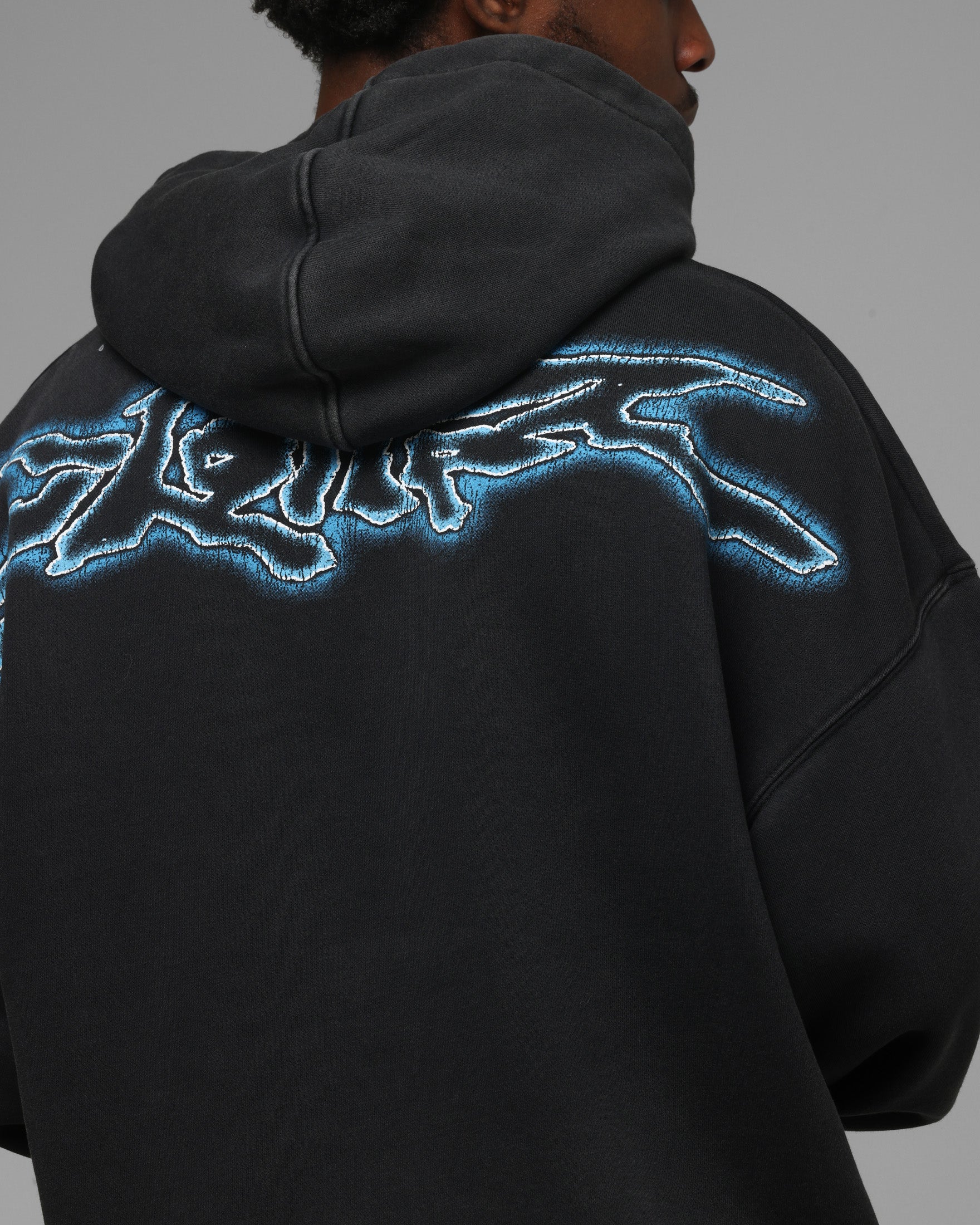 Loiter Panther Airbrush Hoodie Black - Image 8