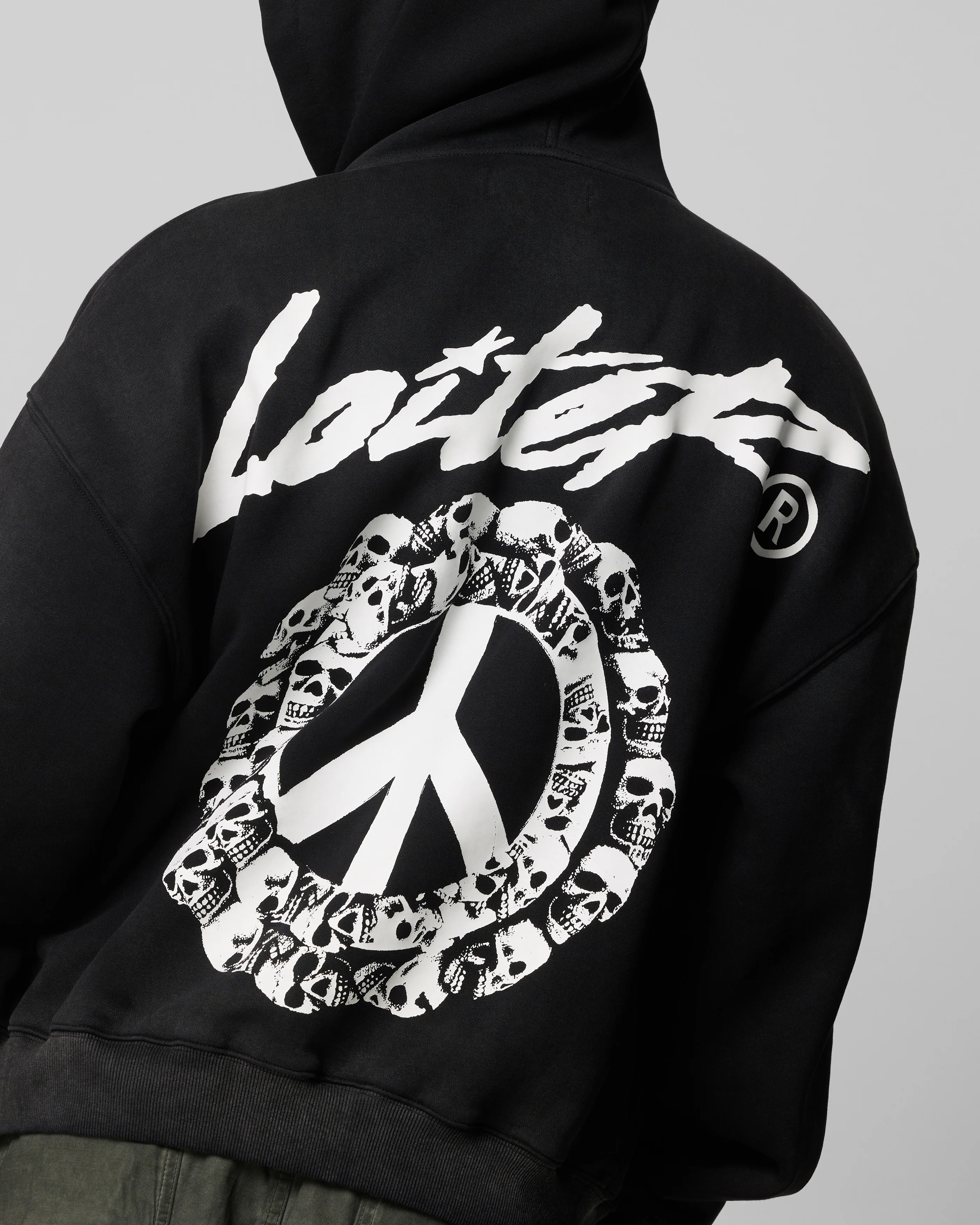 Loiter Peace To Make Zip Hoodie Black - Image 7