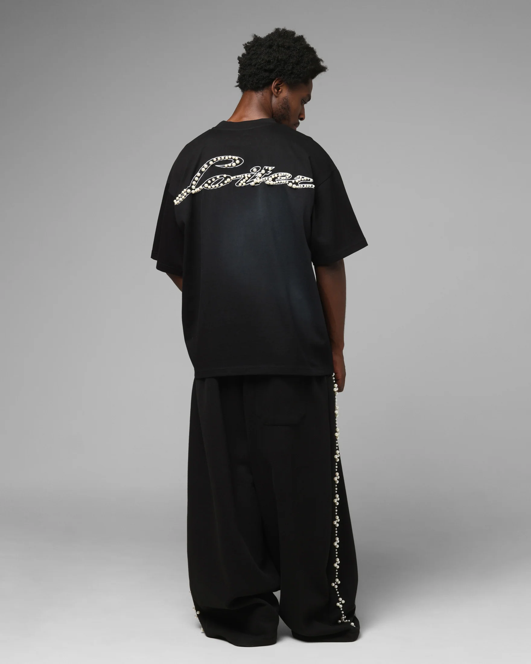 Loiter Pearl T-Shirt Black - Image 3