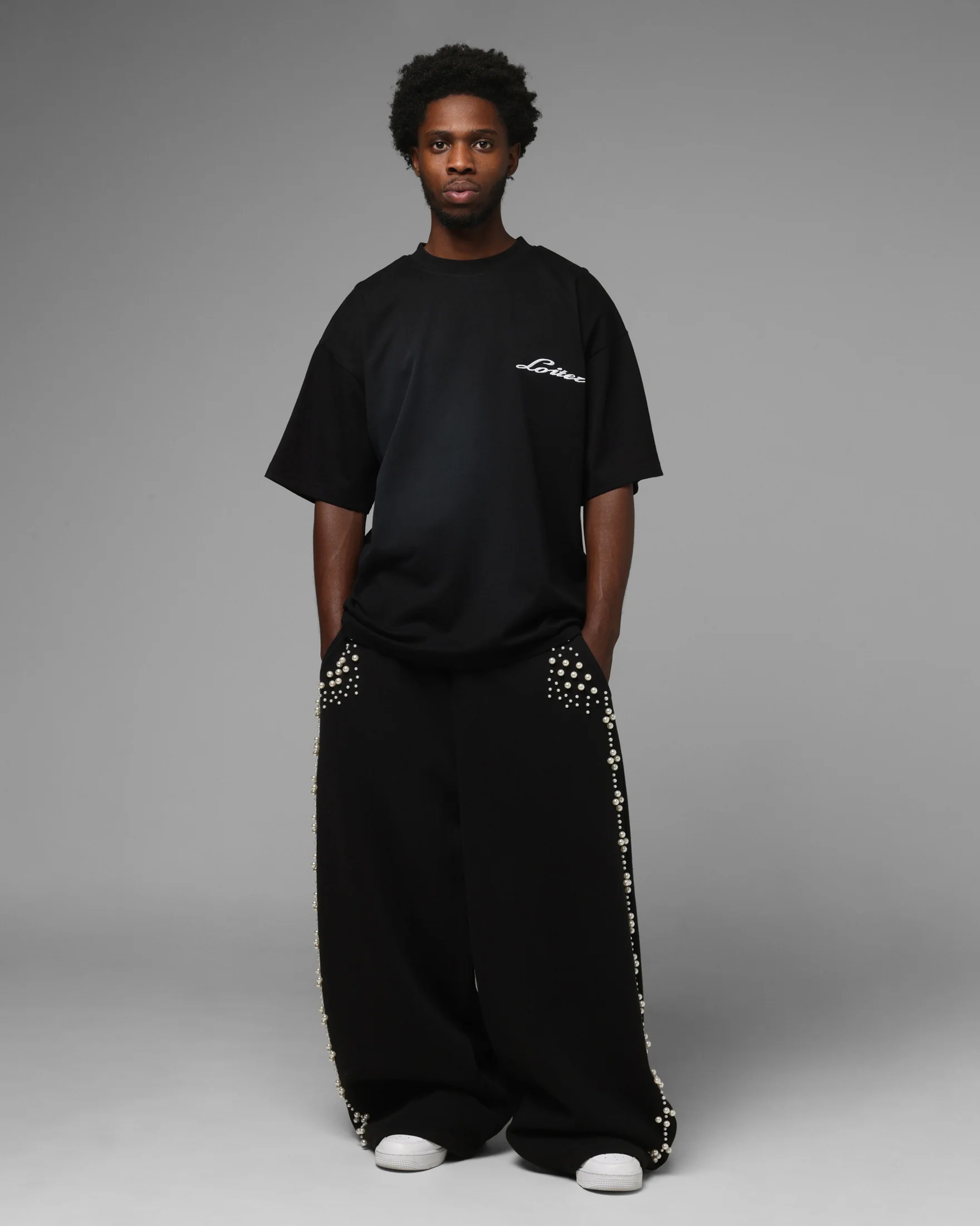 Loiter Pearl T-Shirt Black - Image 4