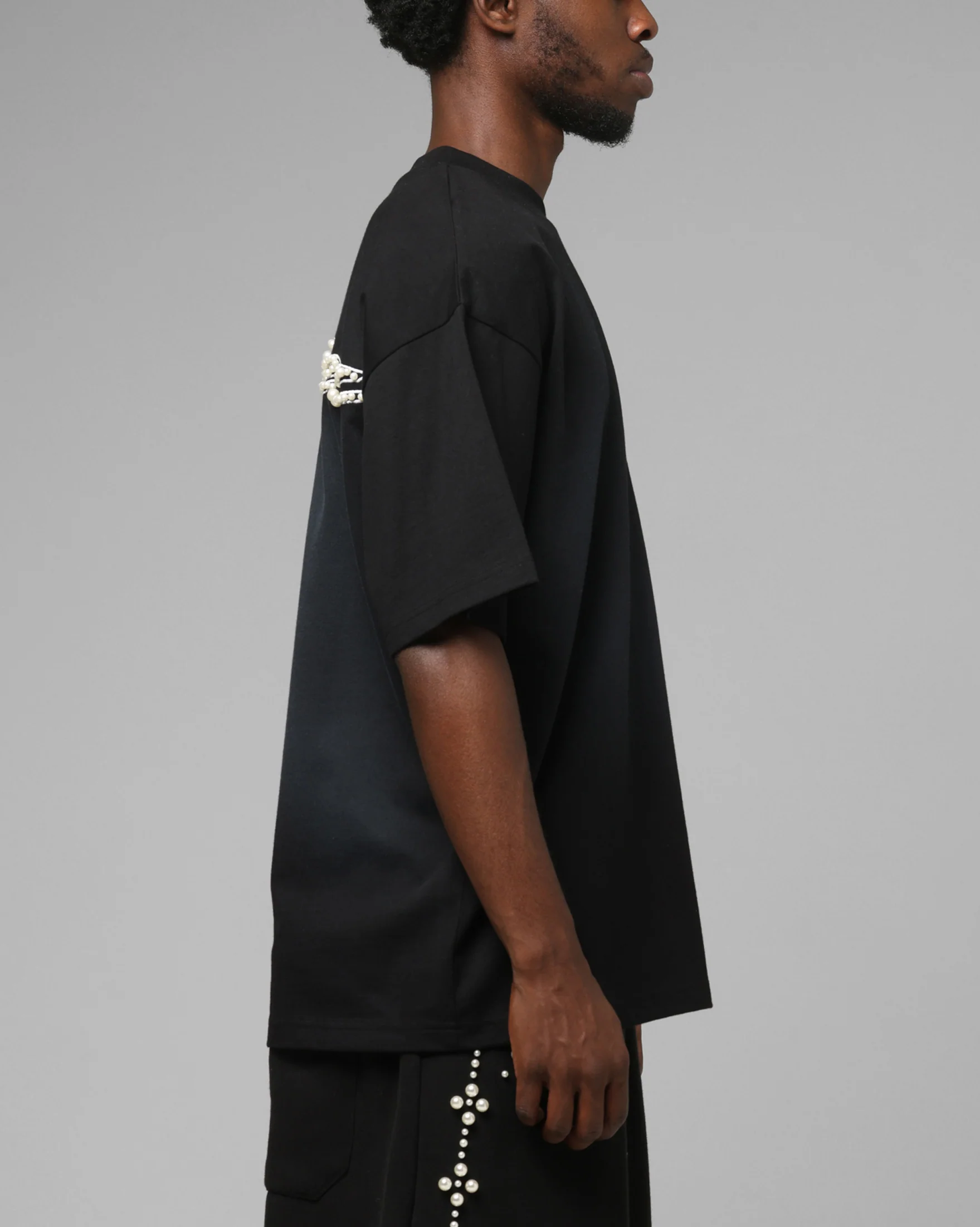 Loiter Pearl T-Shirt Black - Image 5