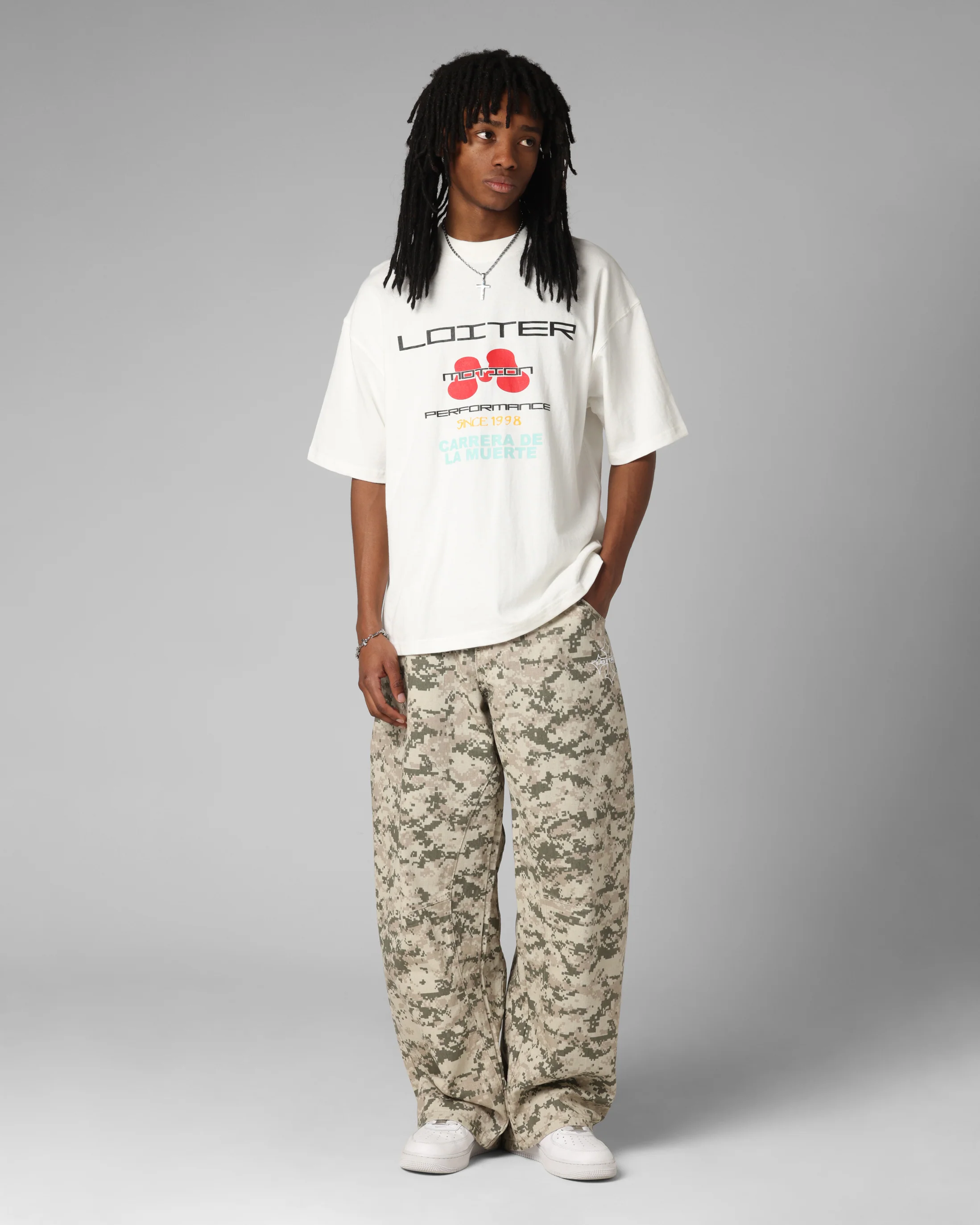 Loiter Performance Premium T-Shirt Off White - Image 3