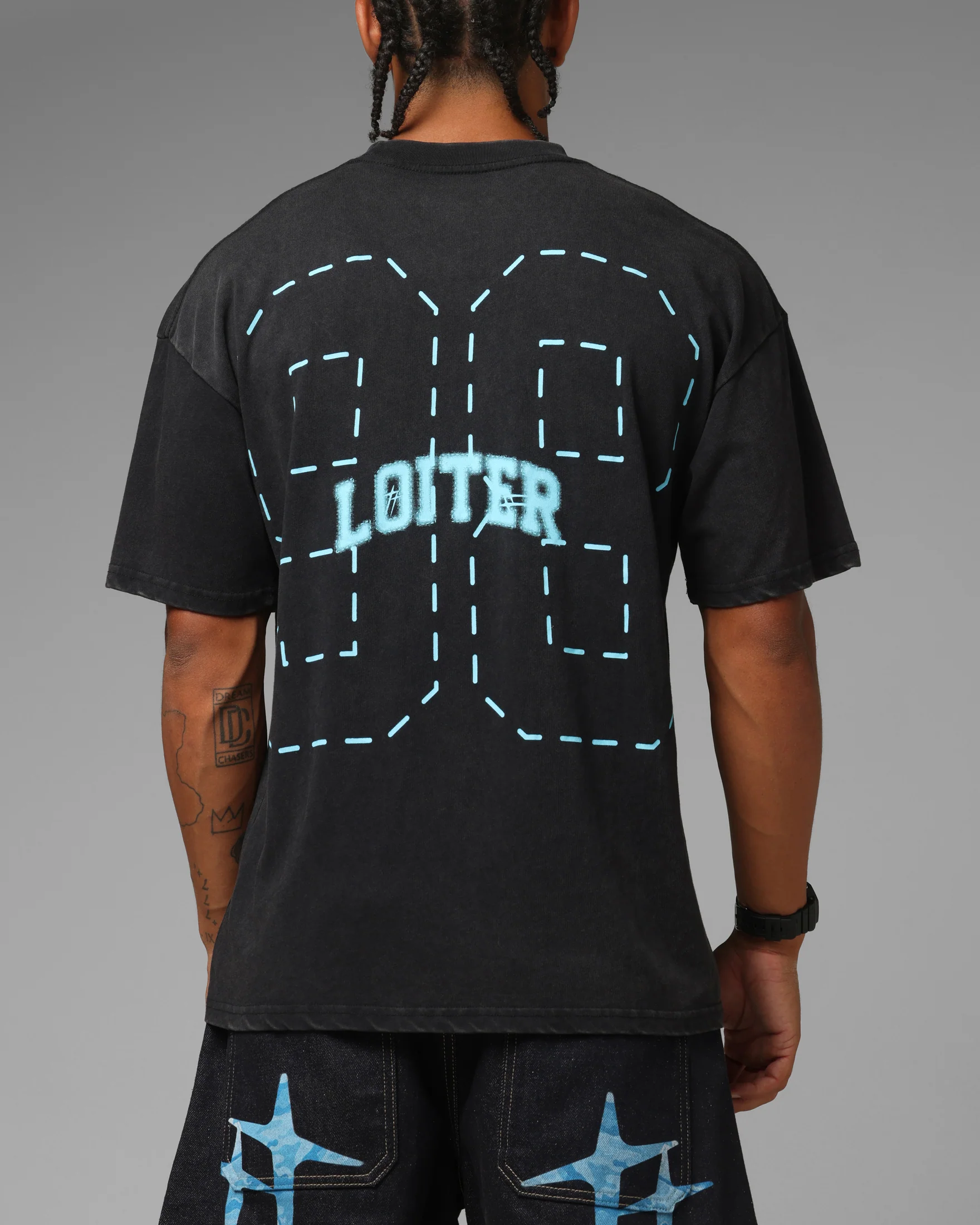 Loiter Phanton 98 T-Shirt Black Acidwash - Image 2