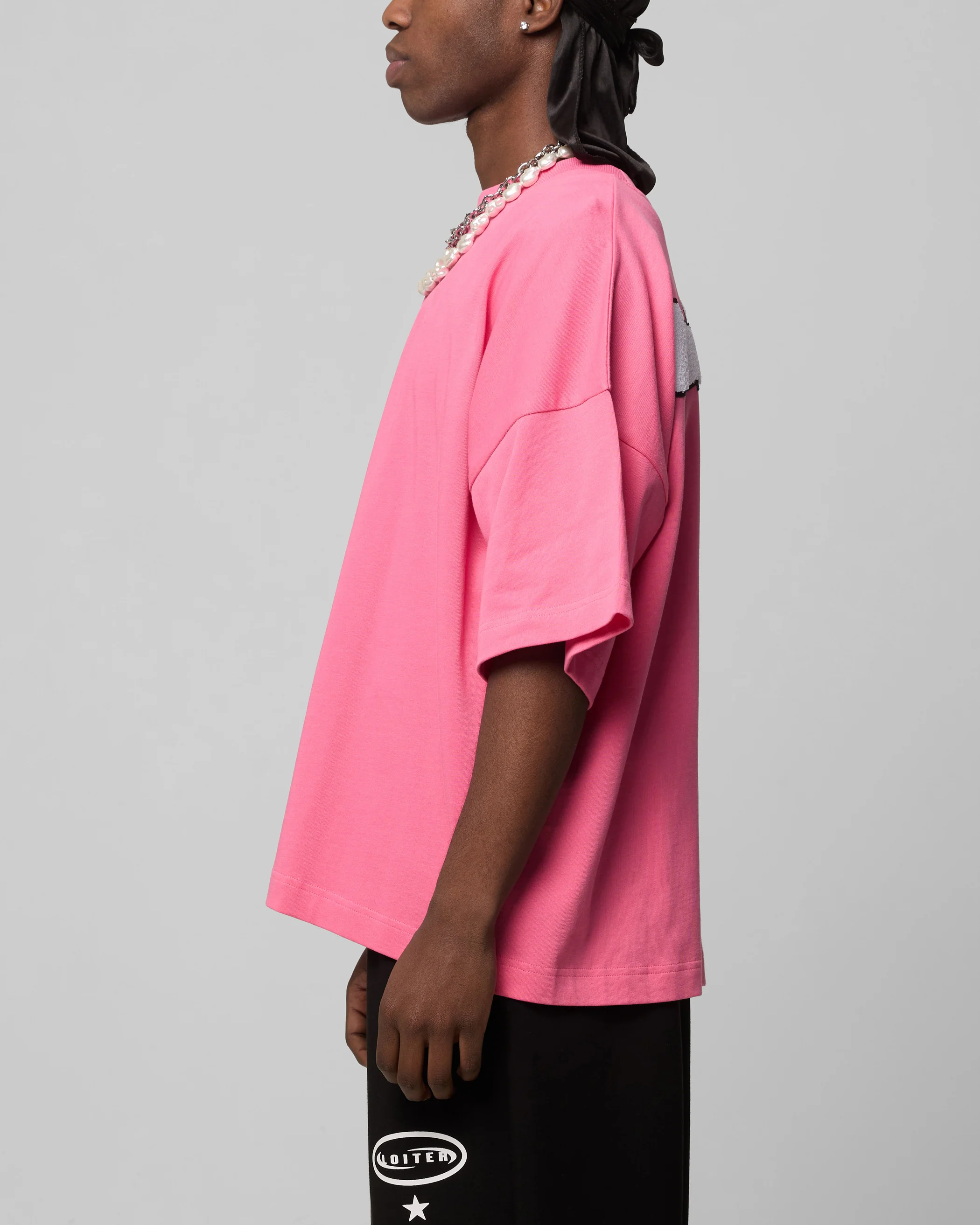 Loiter Premium Essentials Boxy T-Shirt Pink - Image 6