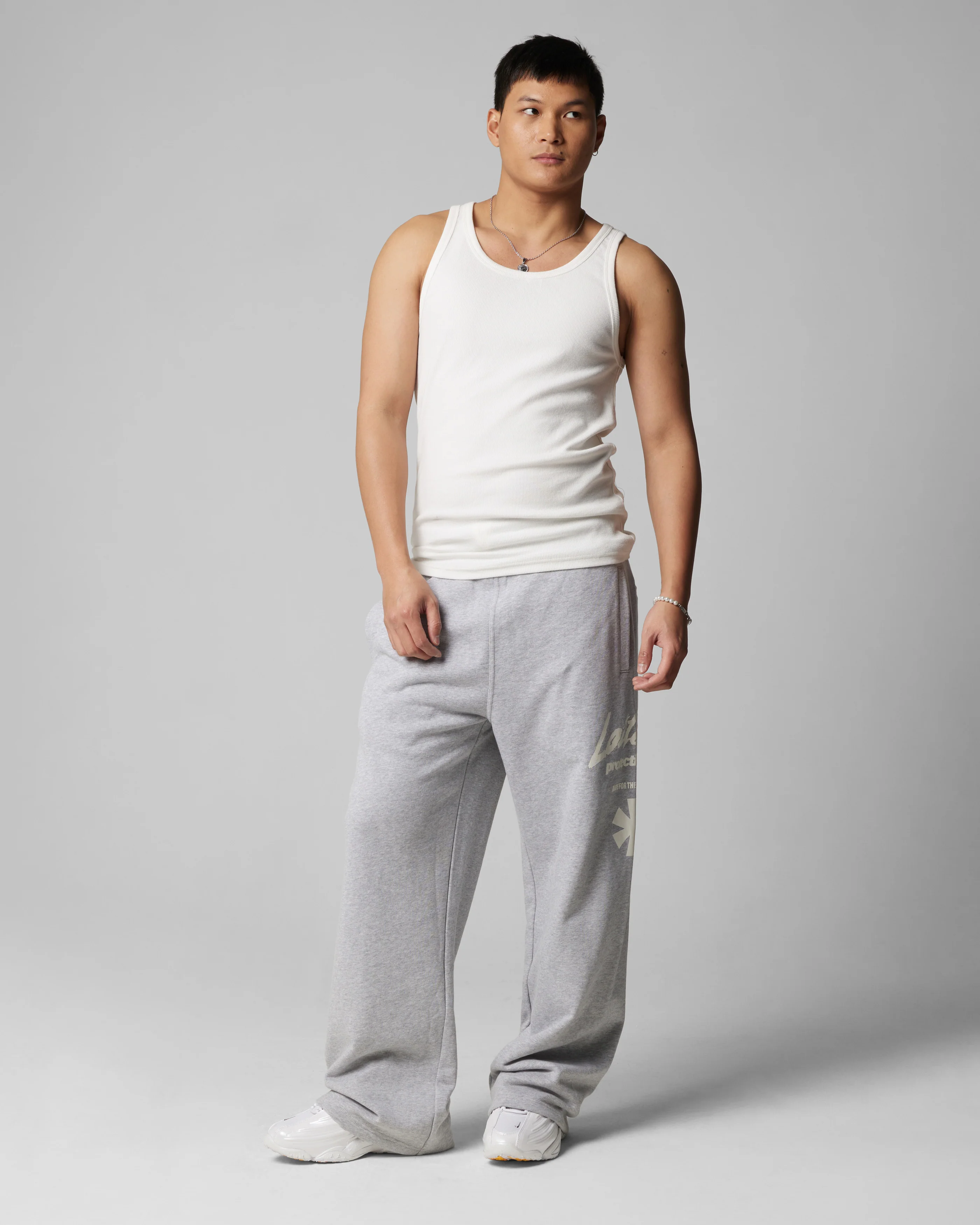 Loiter Protective Wide Leg Track Pants Grey - Image 2