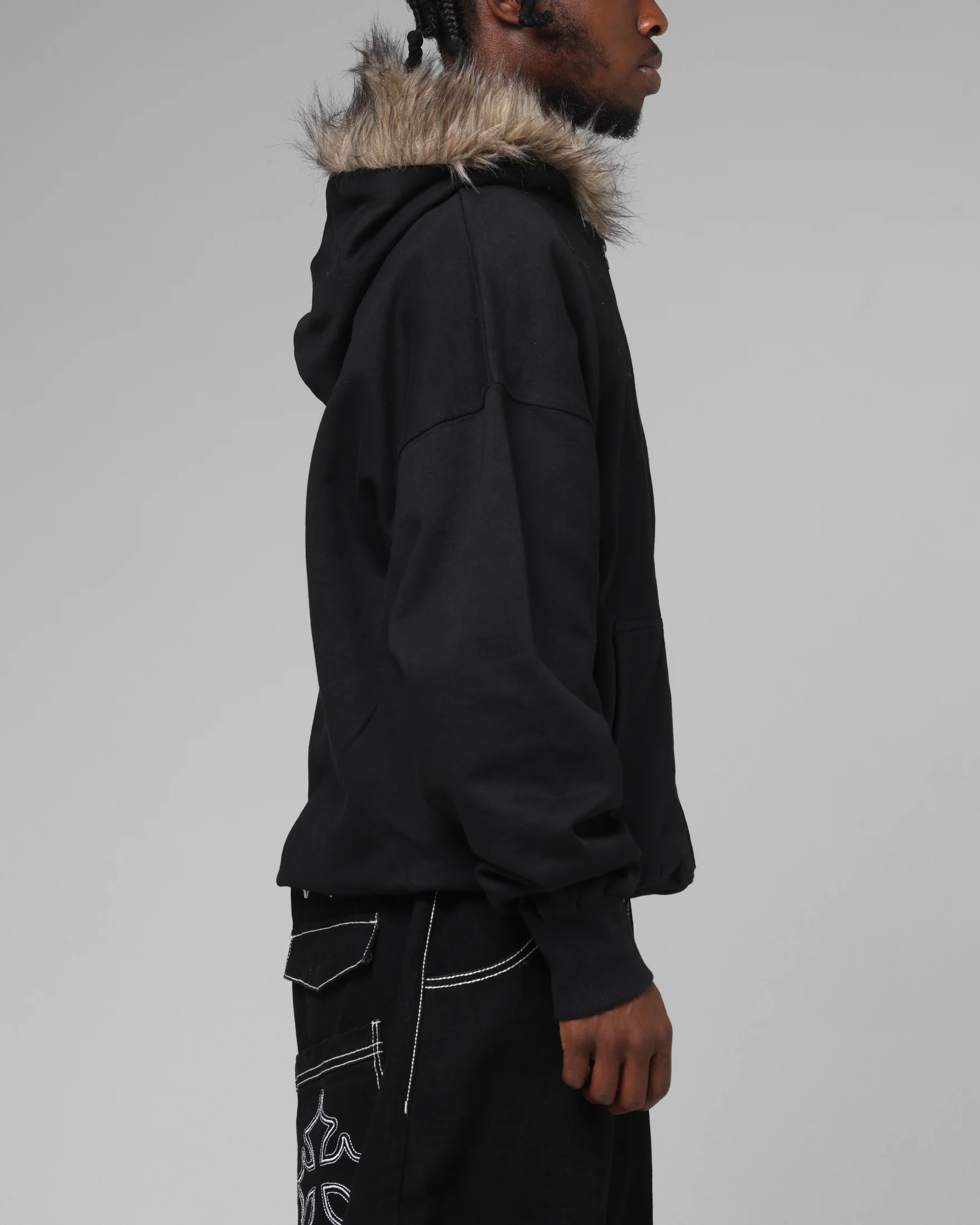 Loiter Purity Zip Hoodie Black - Image 5