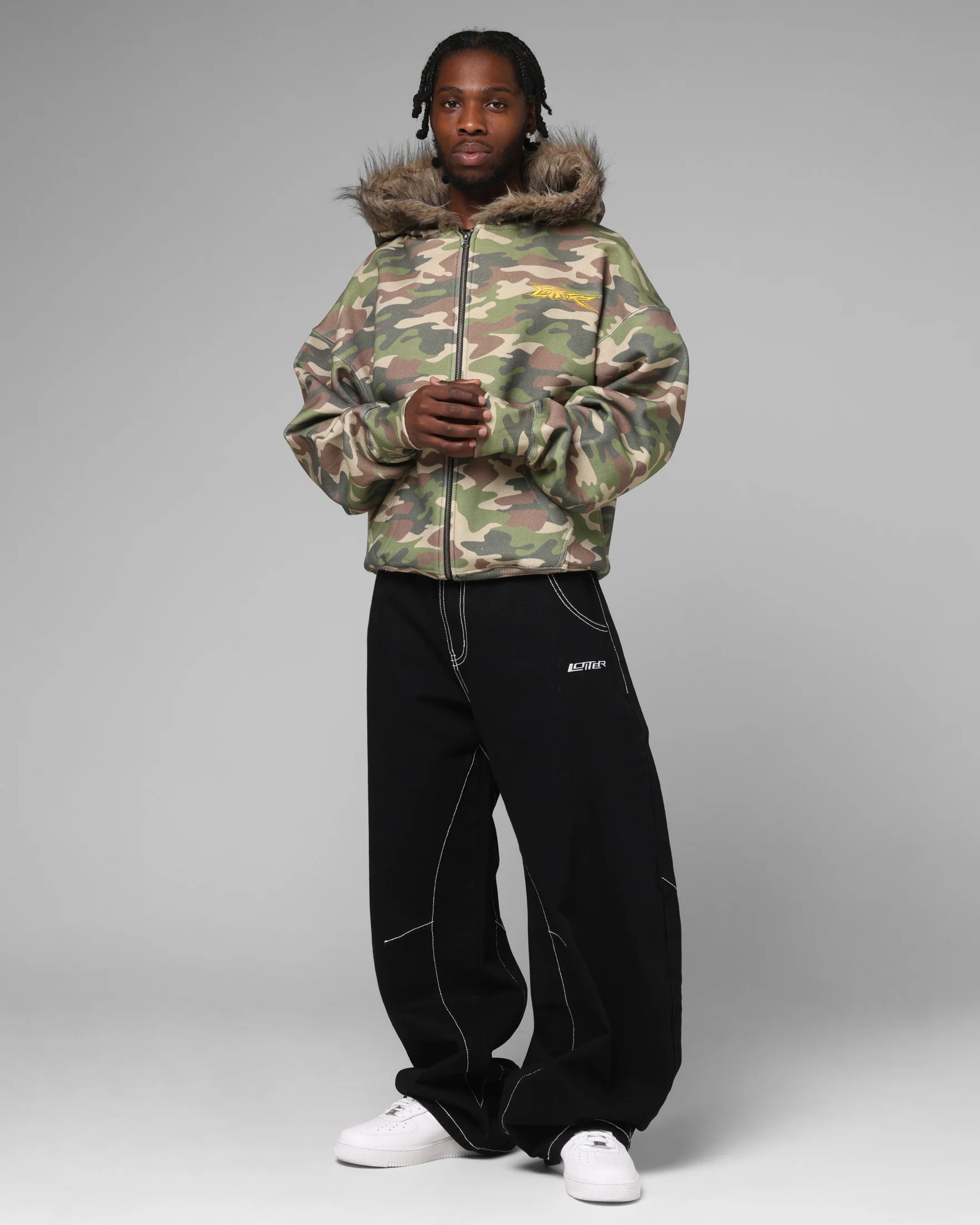 Loiter Purity Zip Hoodie Camo - Image 4