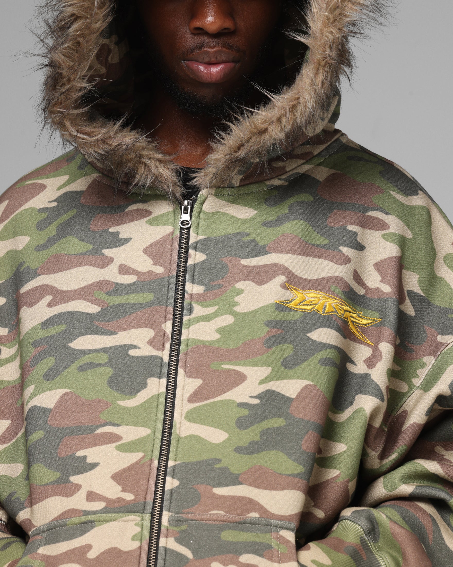 Loiter Purity Zip Hoodie Camo - Image 8