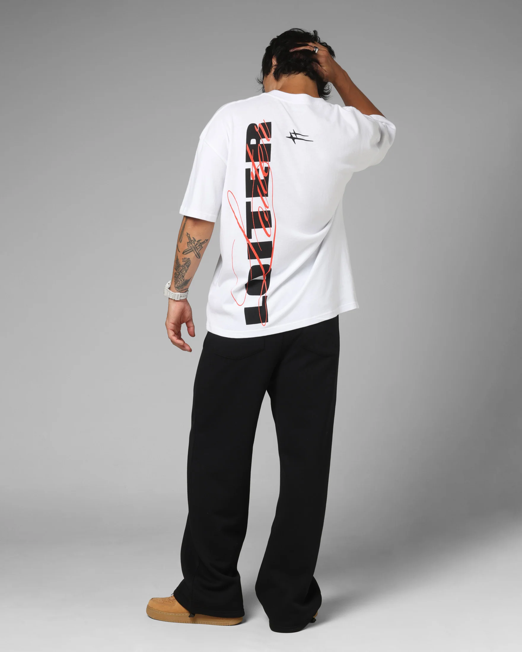 Loiter Redline T-Shirt White - Image 4