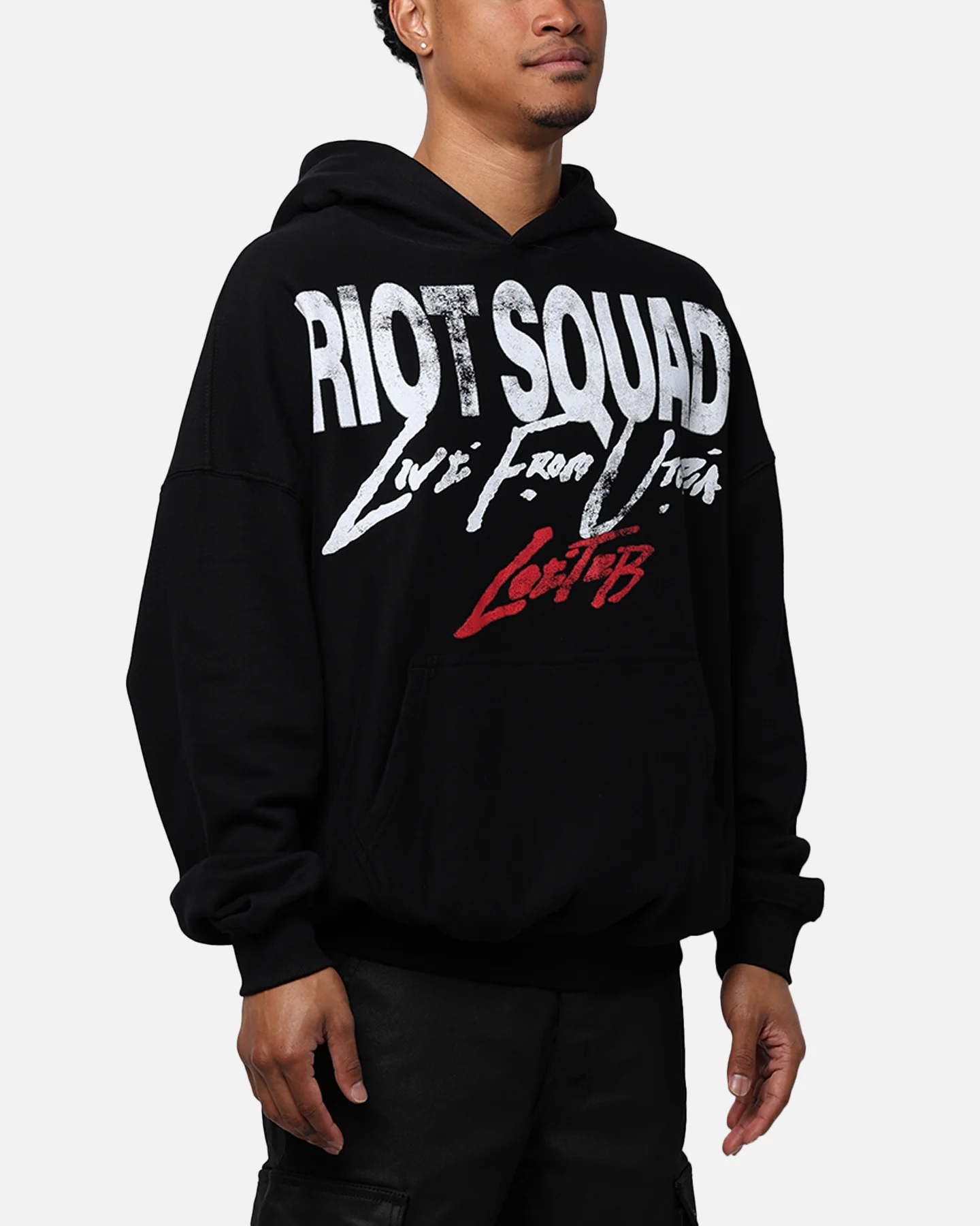 Loiter Riot Hoodie Black - Image 6