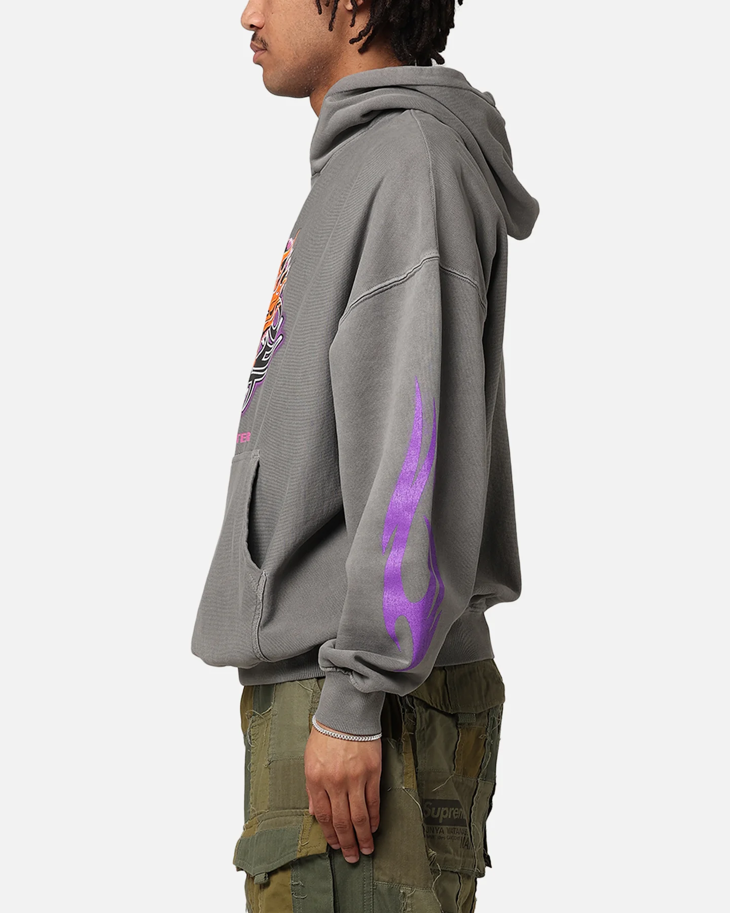 Loiter Rip N Dip Hoodie Washed Charcoal - Image 5