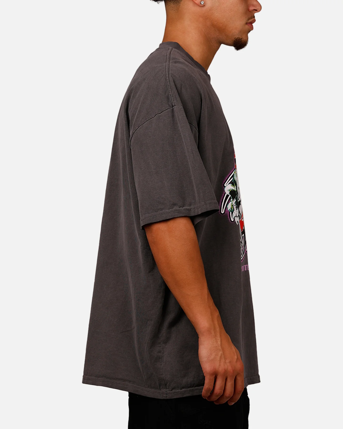 Loiter Rip N Dip T-Shirt Charcoal - Image 4