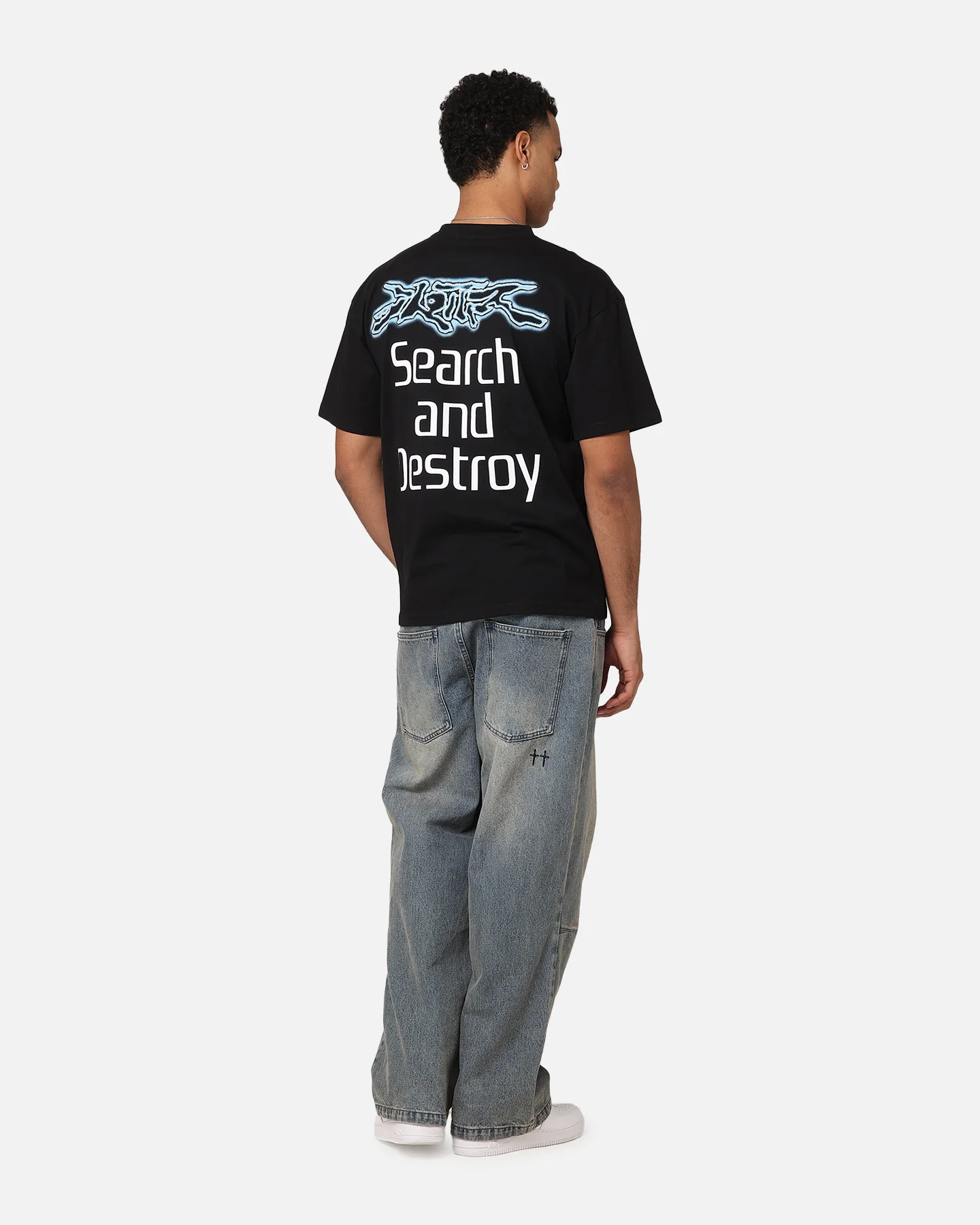 Loiter Search And Destroy T-Shirt Black - Image 4