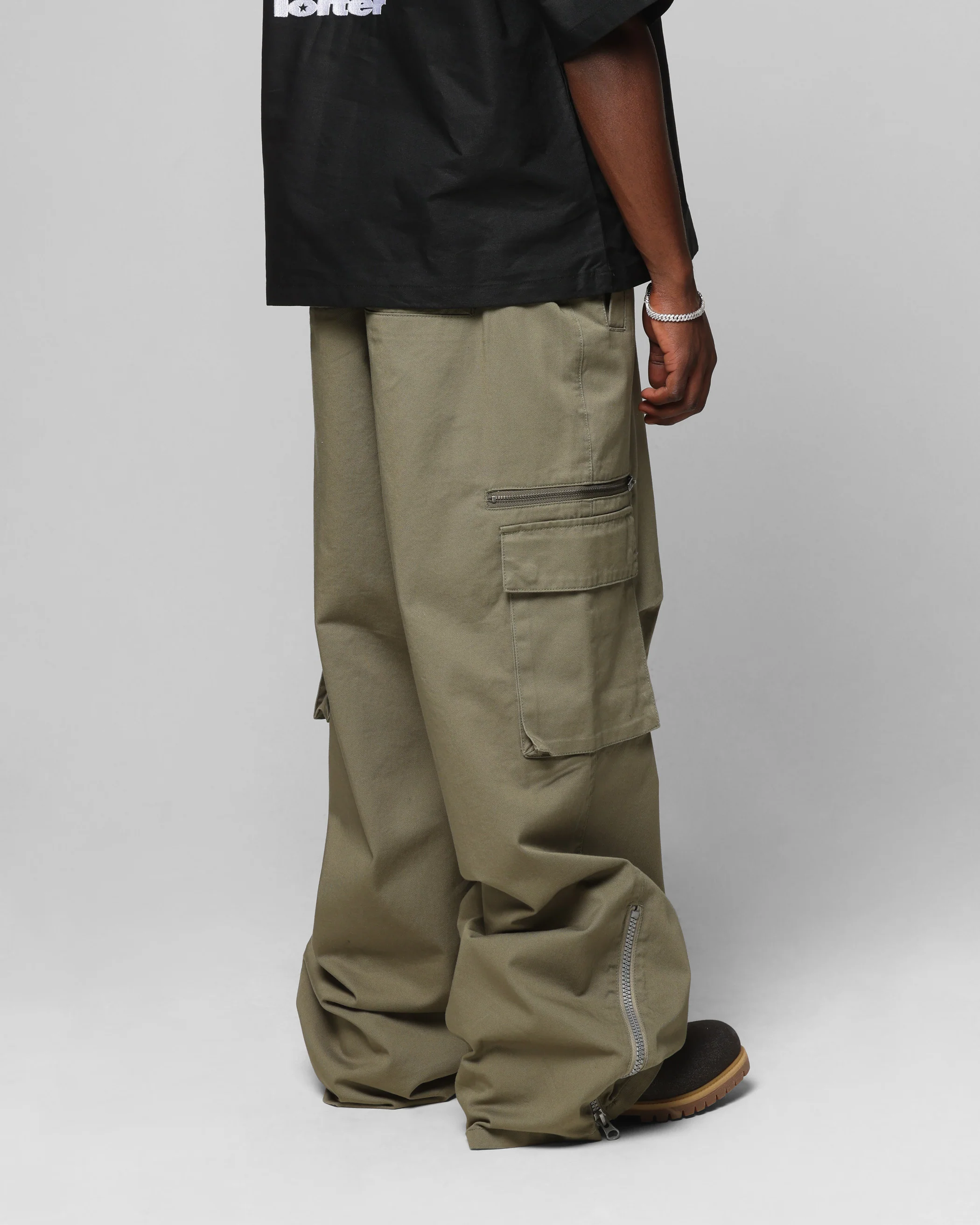 Loiter Shadow Cargo Pants Khaki - Image 5
