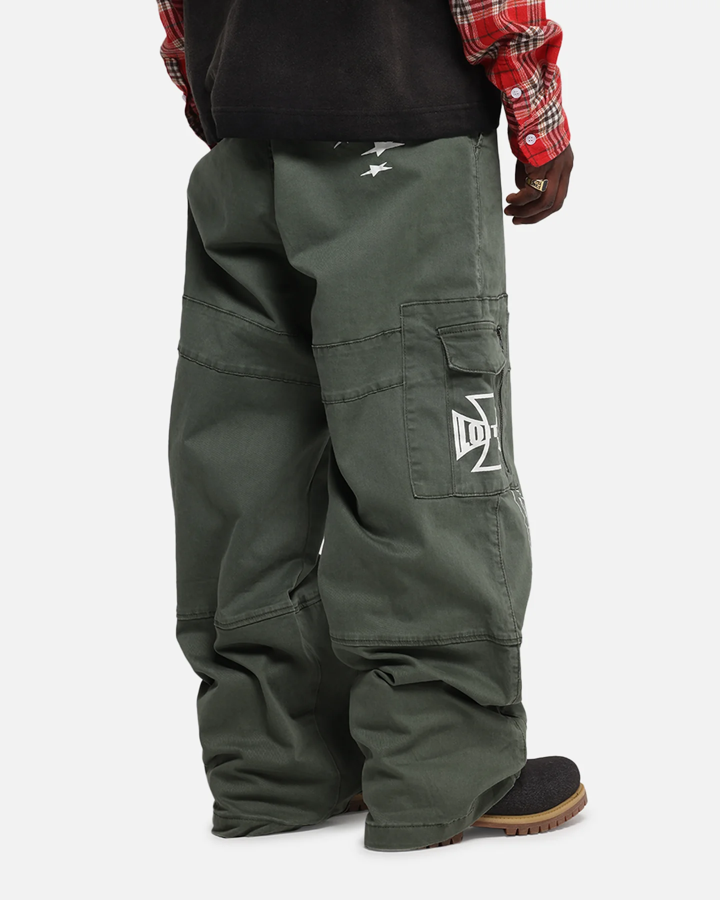 Loiter Sketch Utility Pants Olive - Image 5