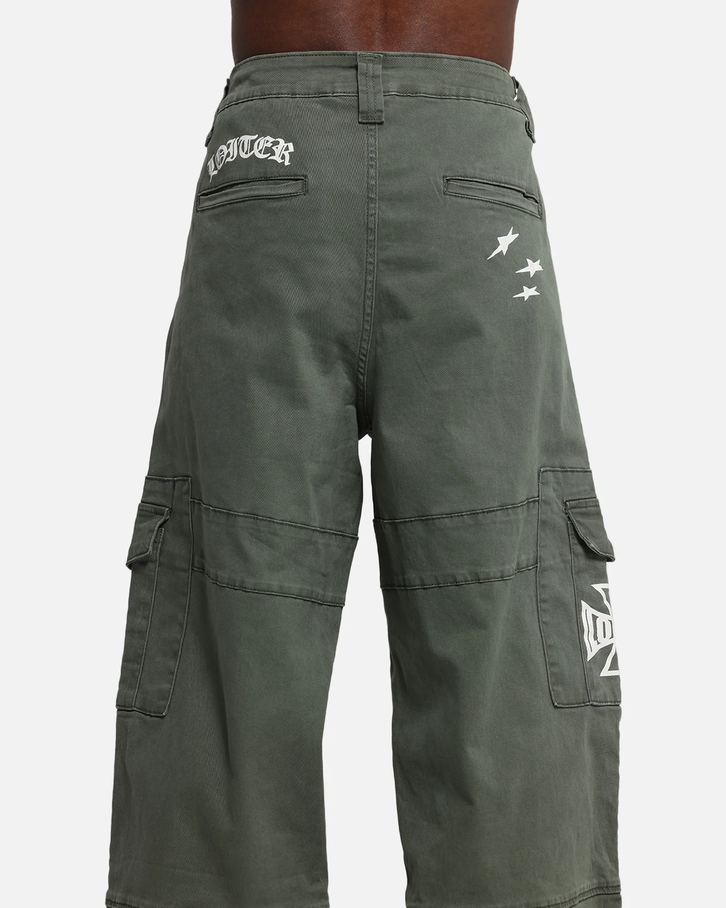 Loiter Sketch Utility Pants Olive - Image 8