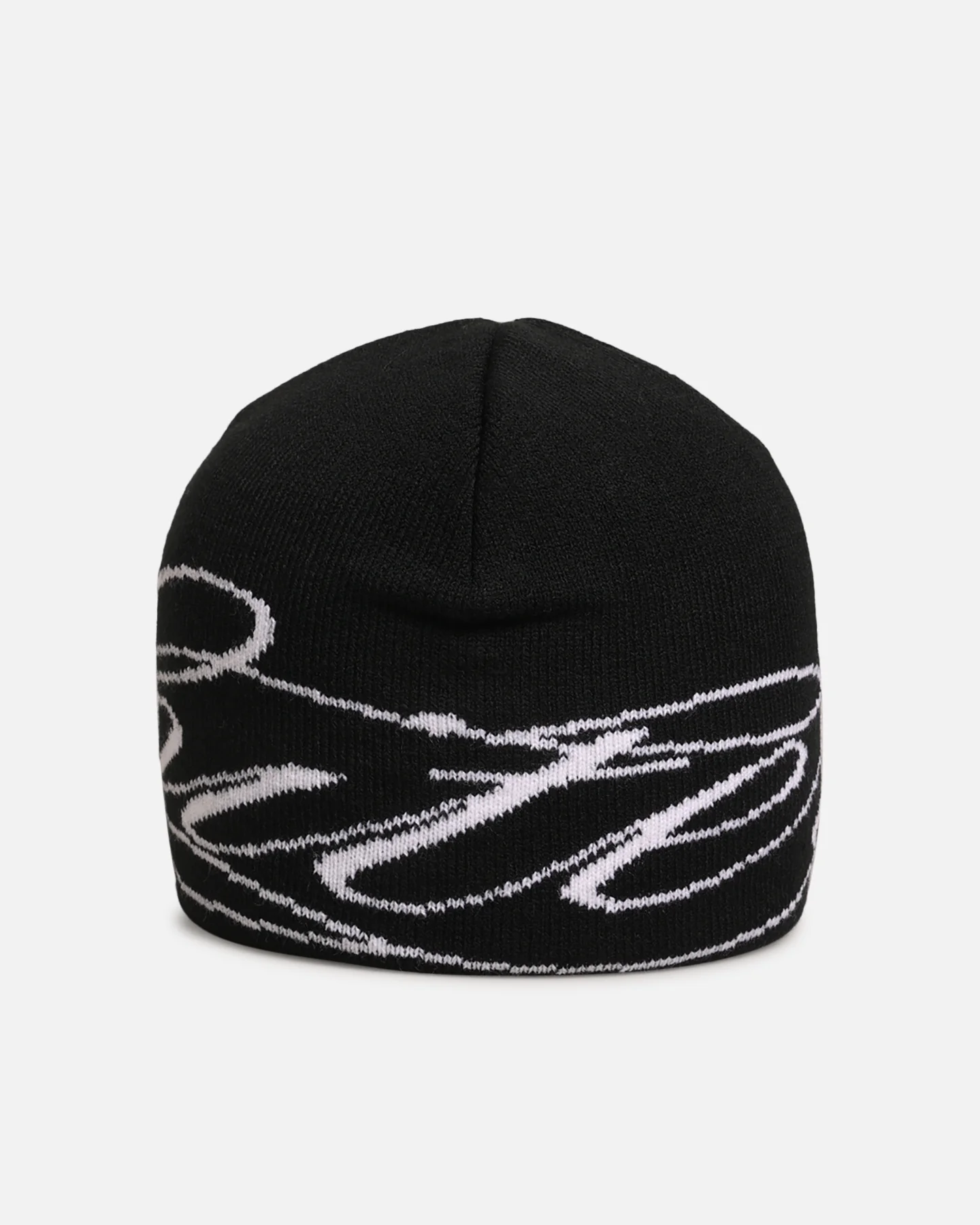 Loiter Skull Knit Beanie Black - Image 3