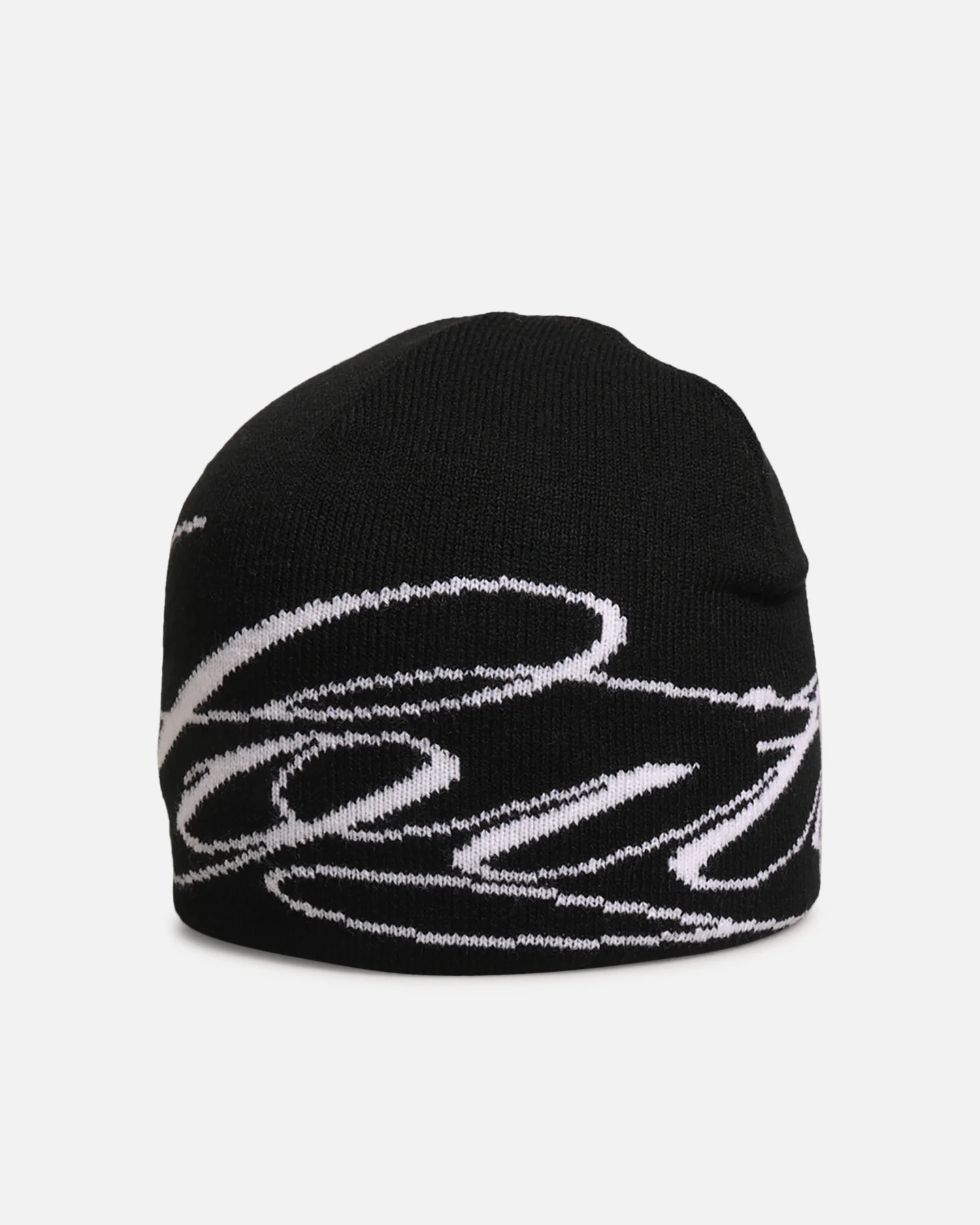 Loiter Skull Knit Beanie Black - Image 5