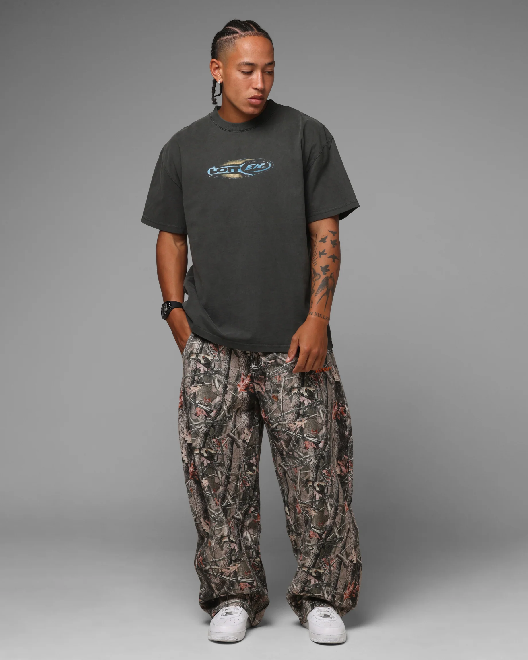 Loiter Speedform T-Shirt Black Wash - Image 4
