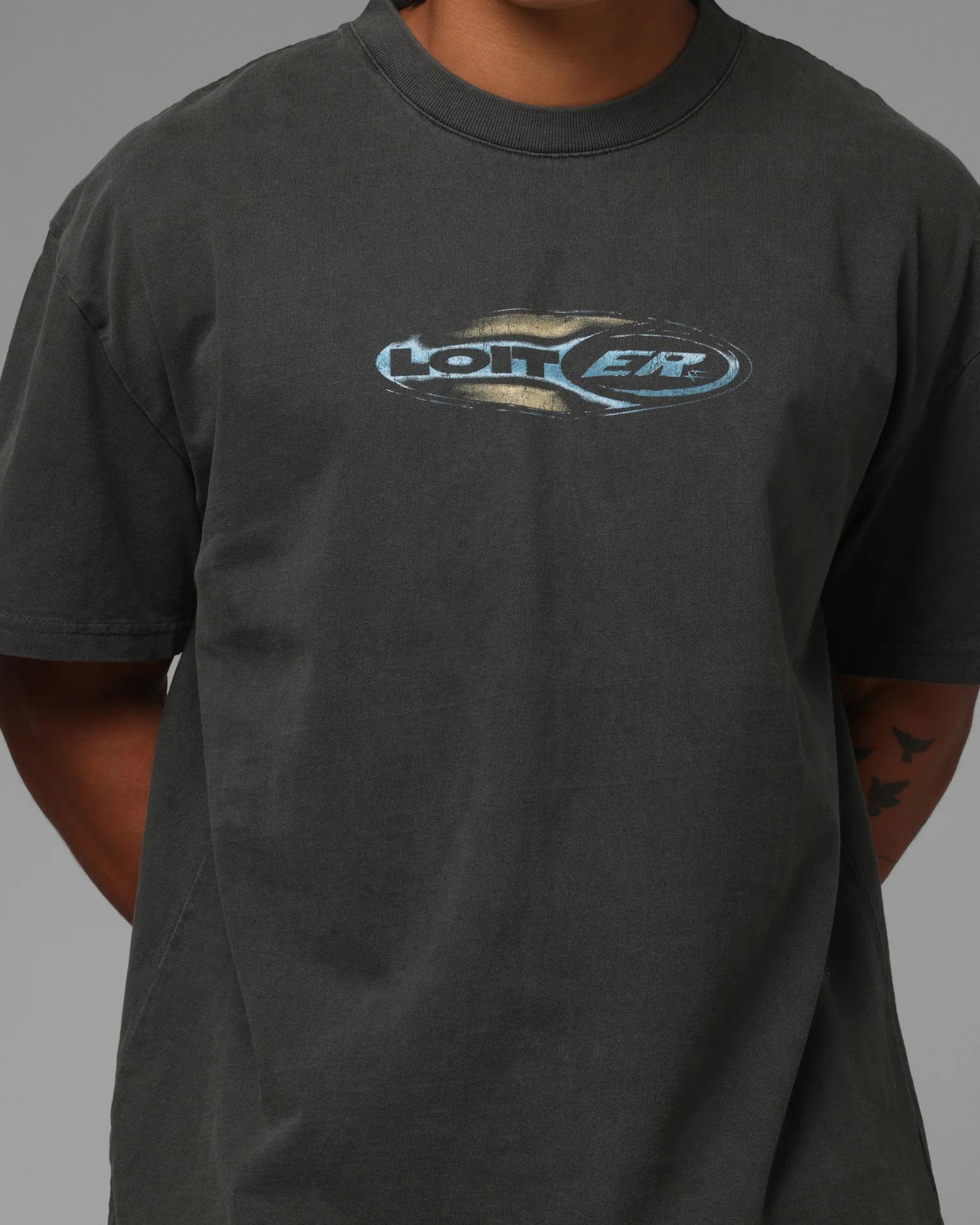 Loiter Speedform T-Shirt Black Wash - Image 8