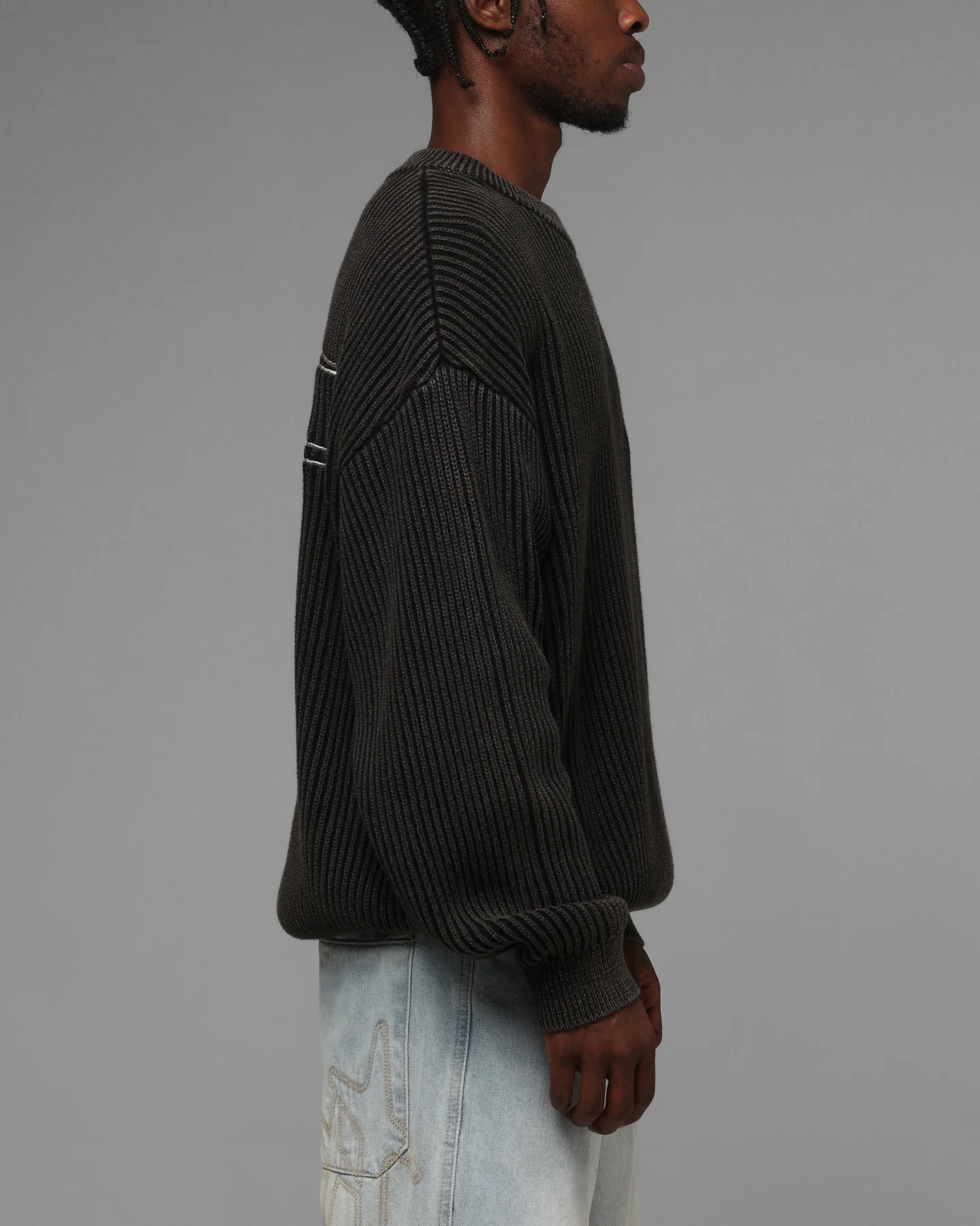 Loiter Star Born Knit Sweater Black - Image 5