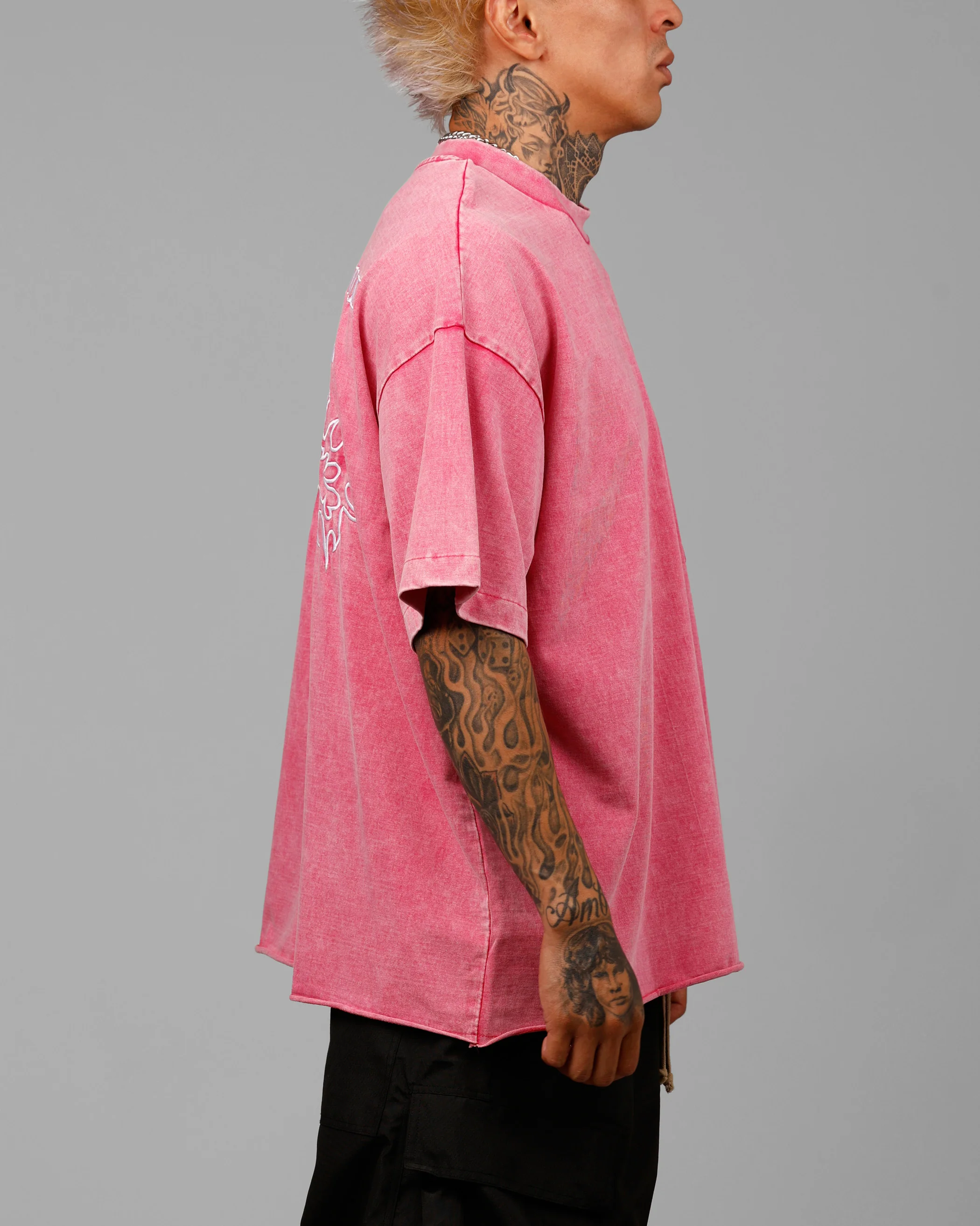 Loiter Star Child Pocket T-Shirt Pink - Image 4