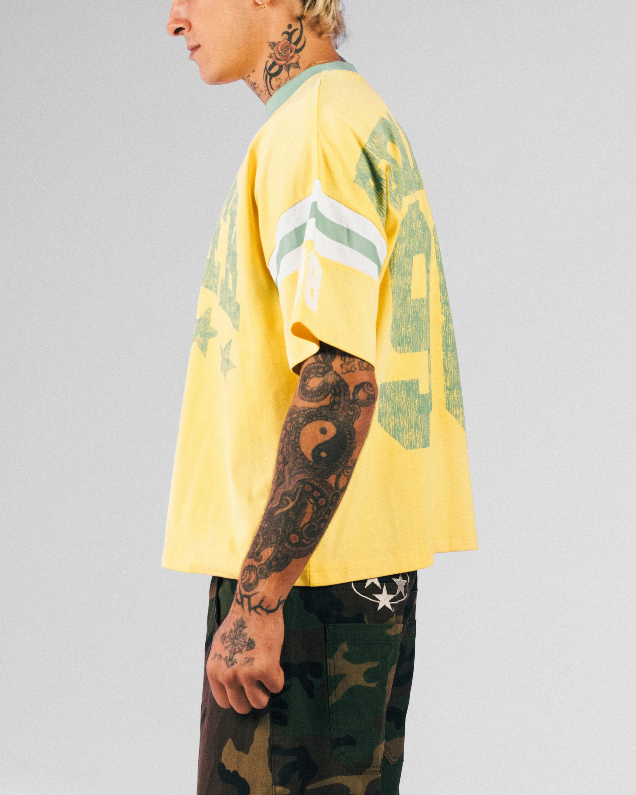 Loiter Star Jersey T-Shirt Yellow - Image 6