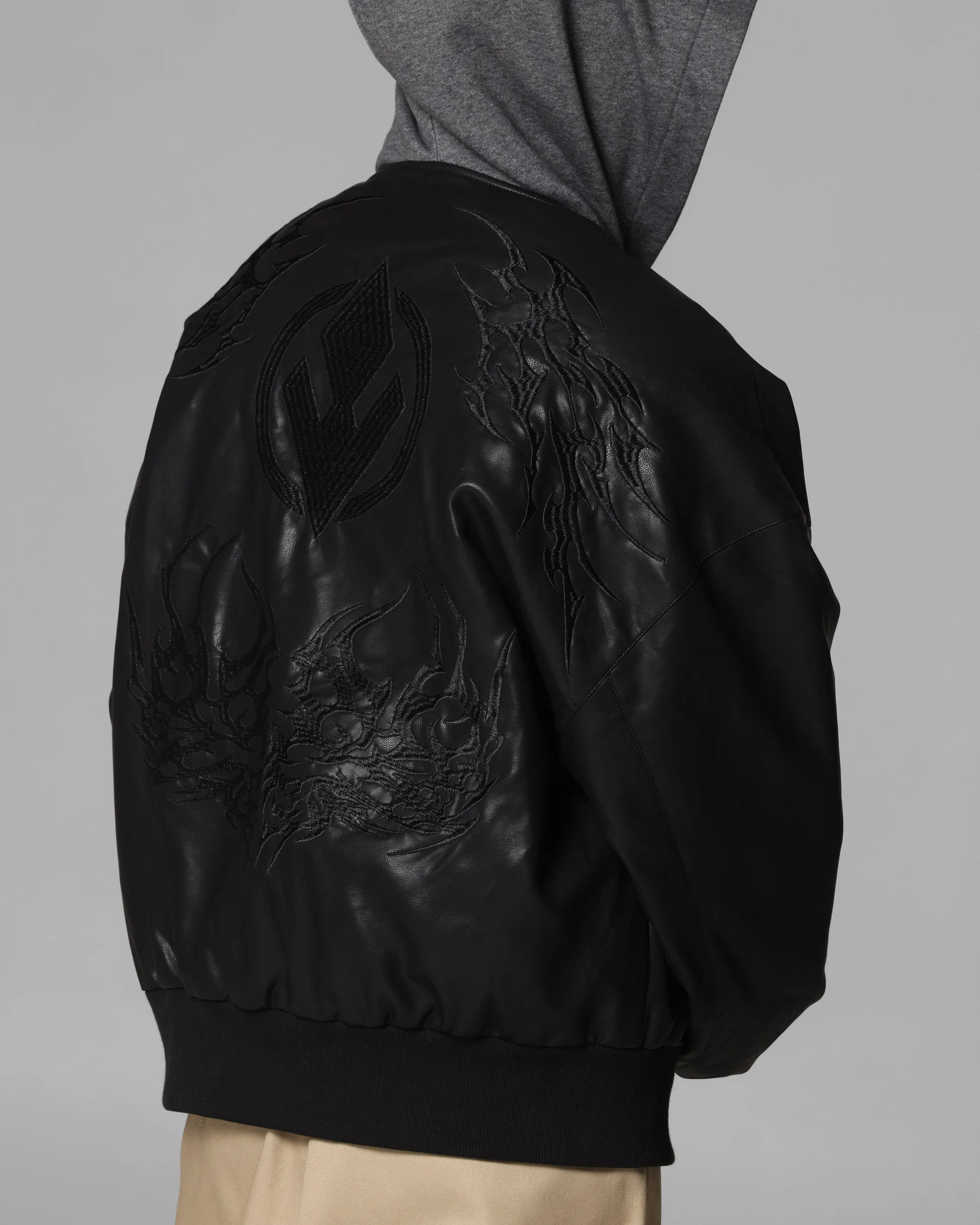 Loiter Star Wars Sith Bomber Jacket Washed Black - Image 8
