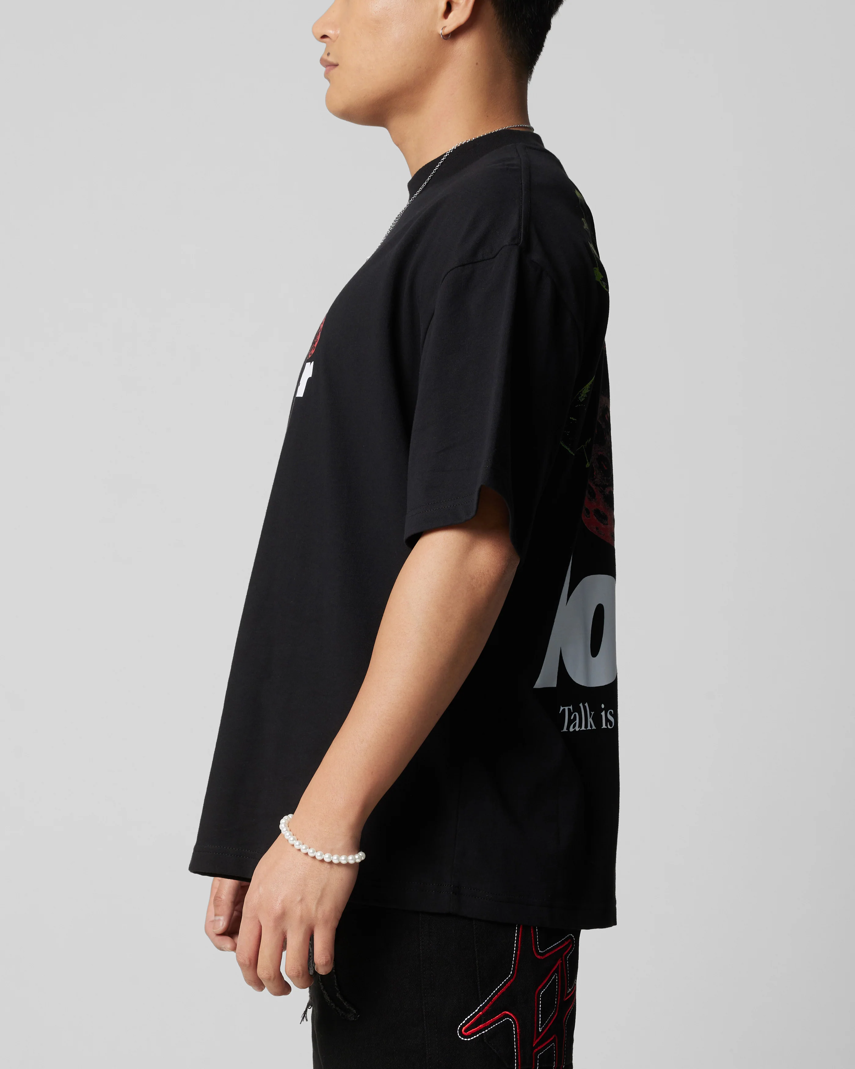 Loiter Strawberry T-Shirt Black - Image 6