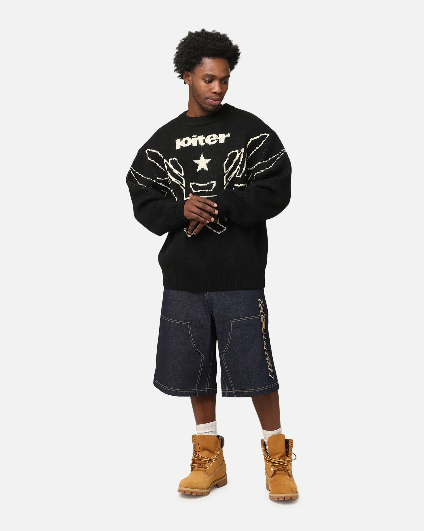 Loiter Substance Knit Sweater Black - Image 2