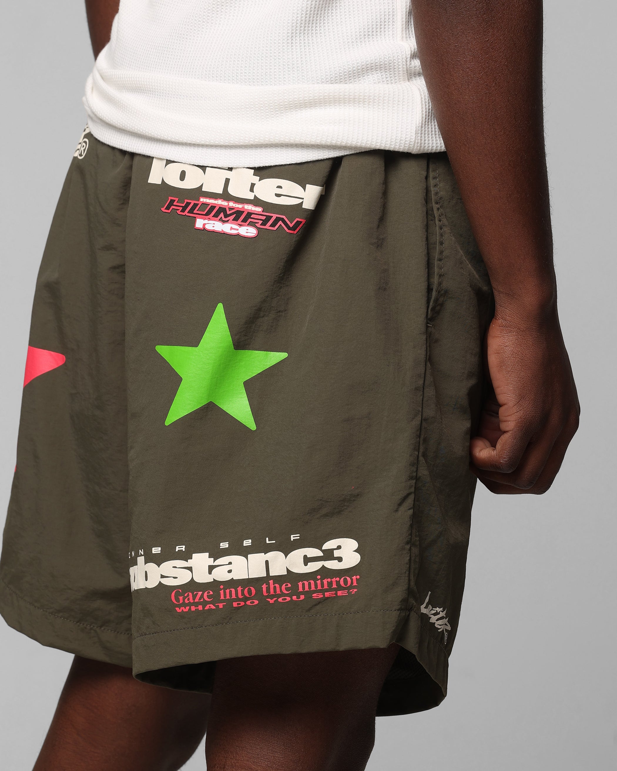 Loiter Substance Shorts Khaki - Image 4
