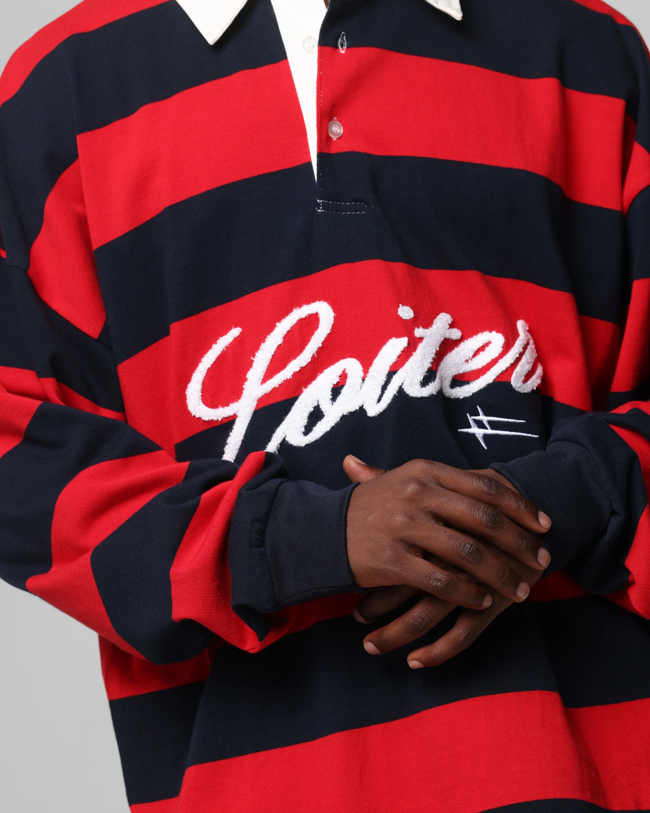 Loiter Sunday Rugby Jersey Red/Navy - Image 7