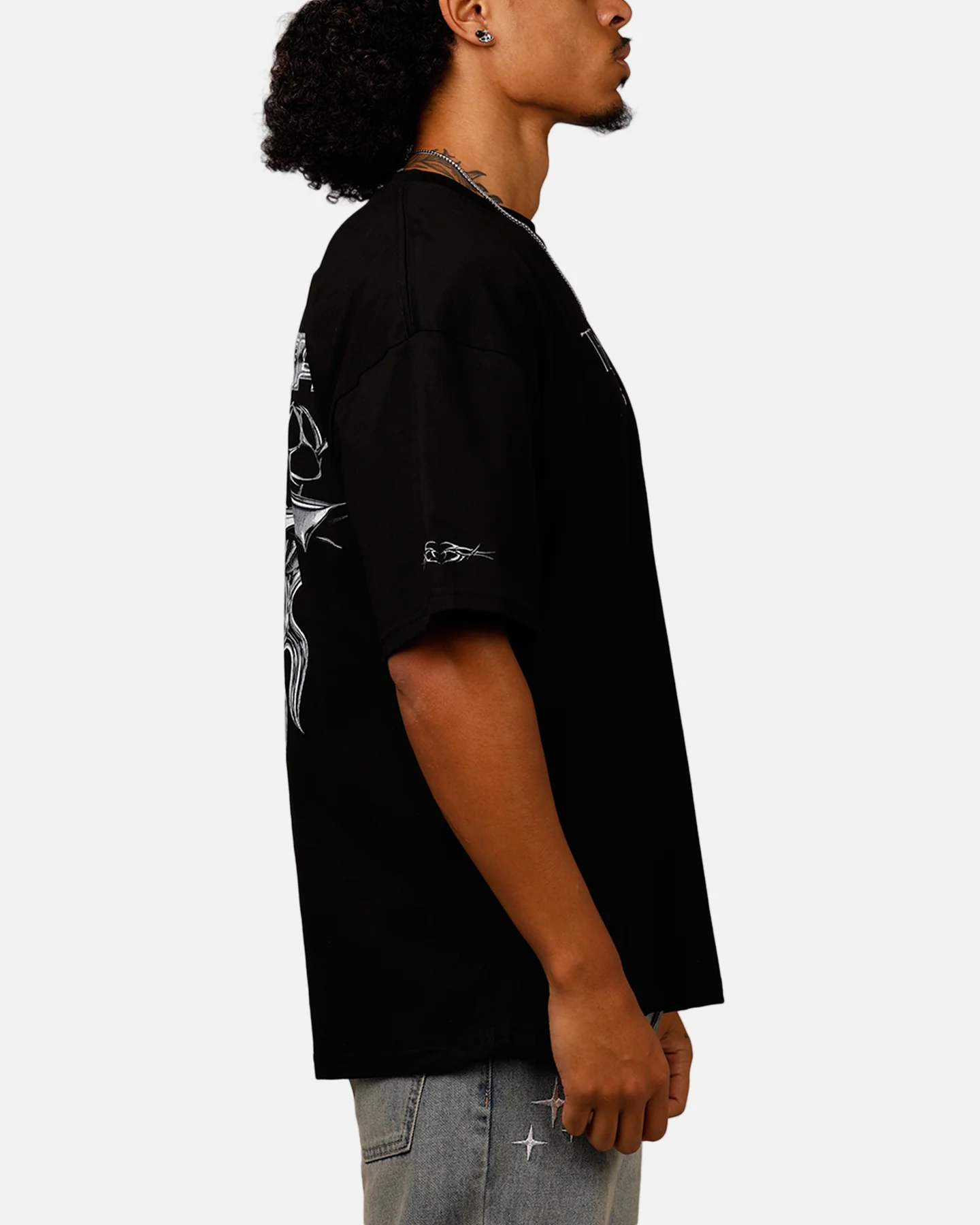 Loiter Techno T-Shirt Black - Image 4