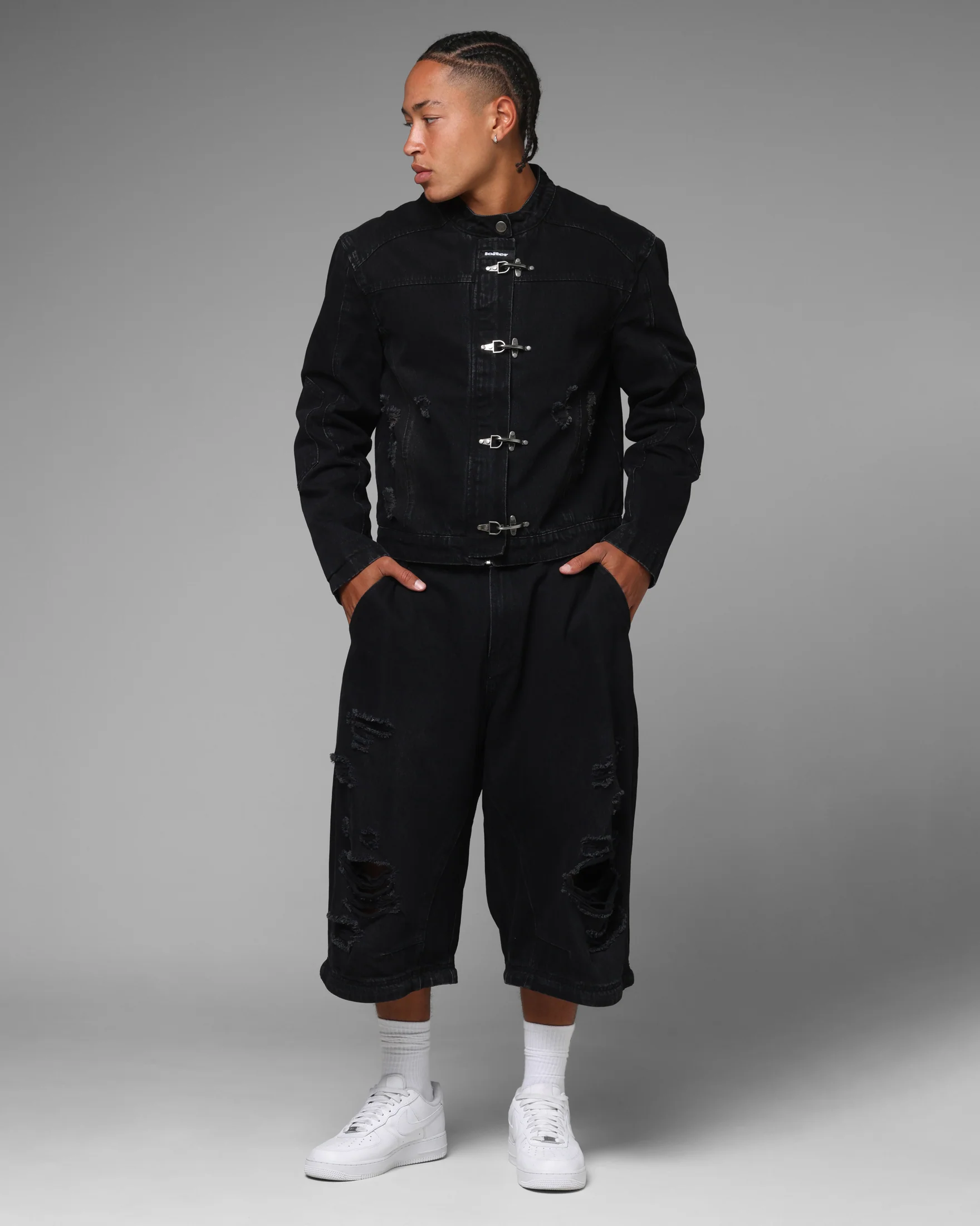Loiter Thrasher Pants Washed Black - Image 11