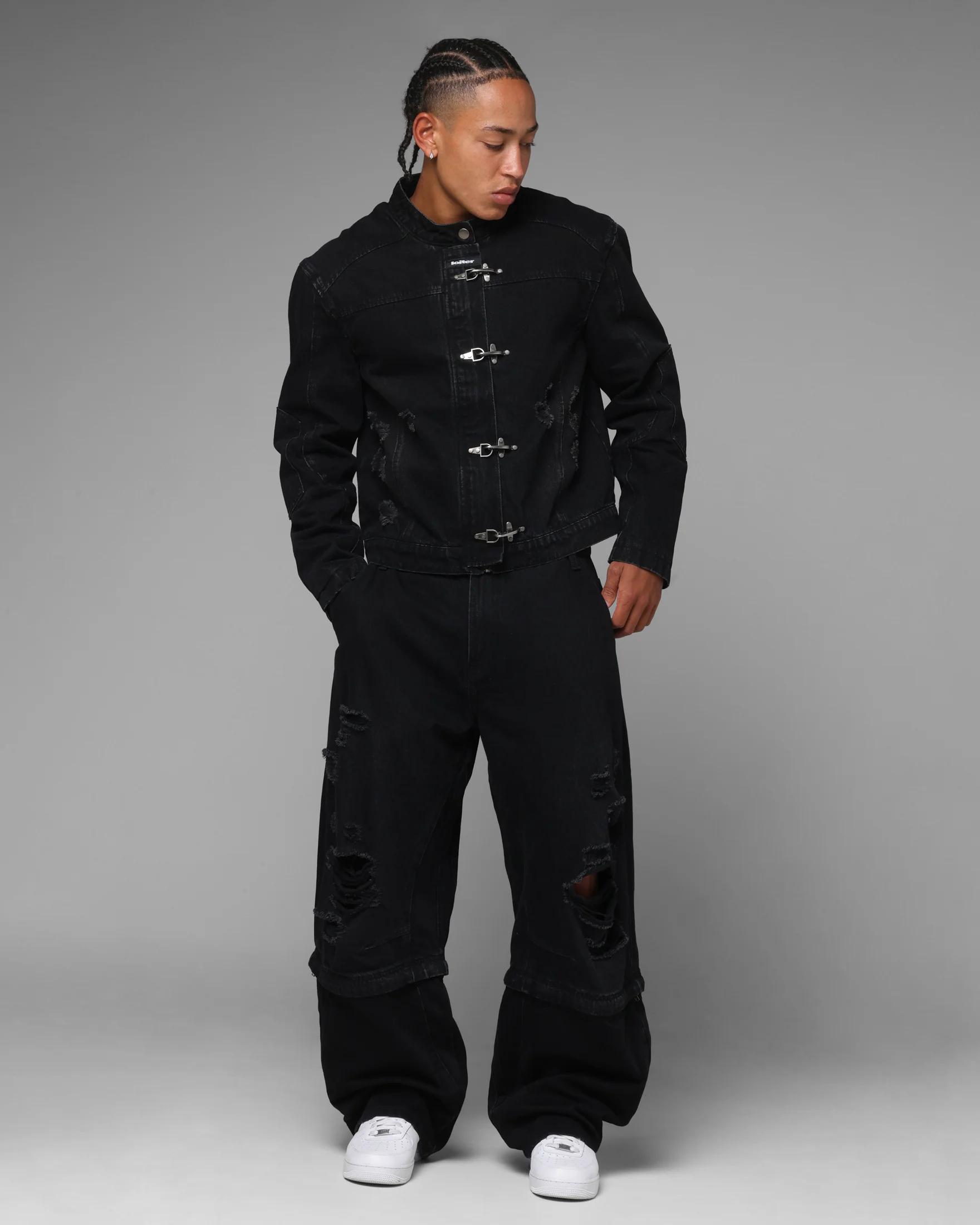 Loiter Thrasher Pants Washed Black - Image 2