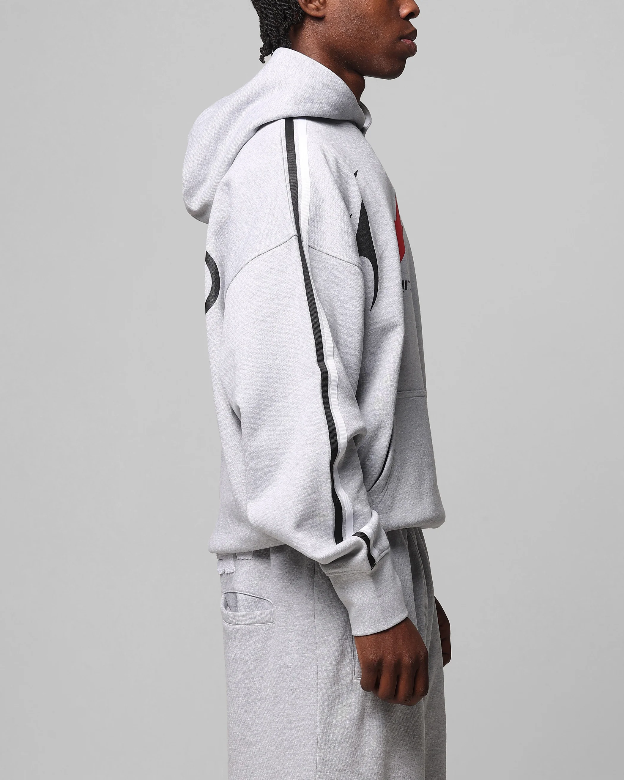 Loiter Trackstar Hoodie Grey Marle - Image 5
